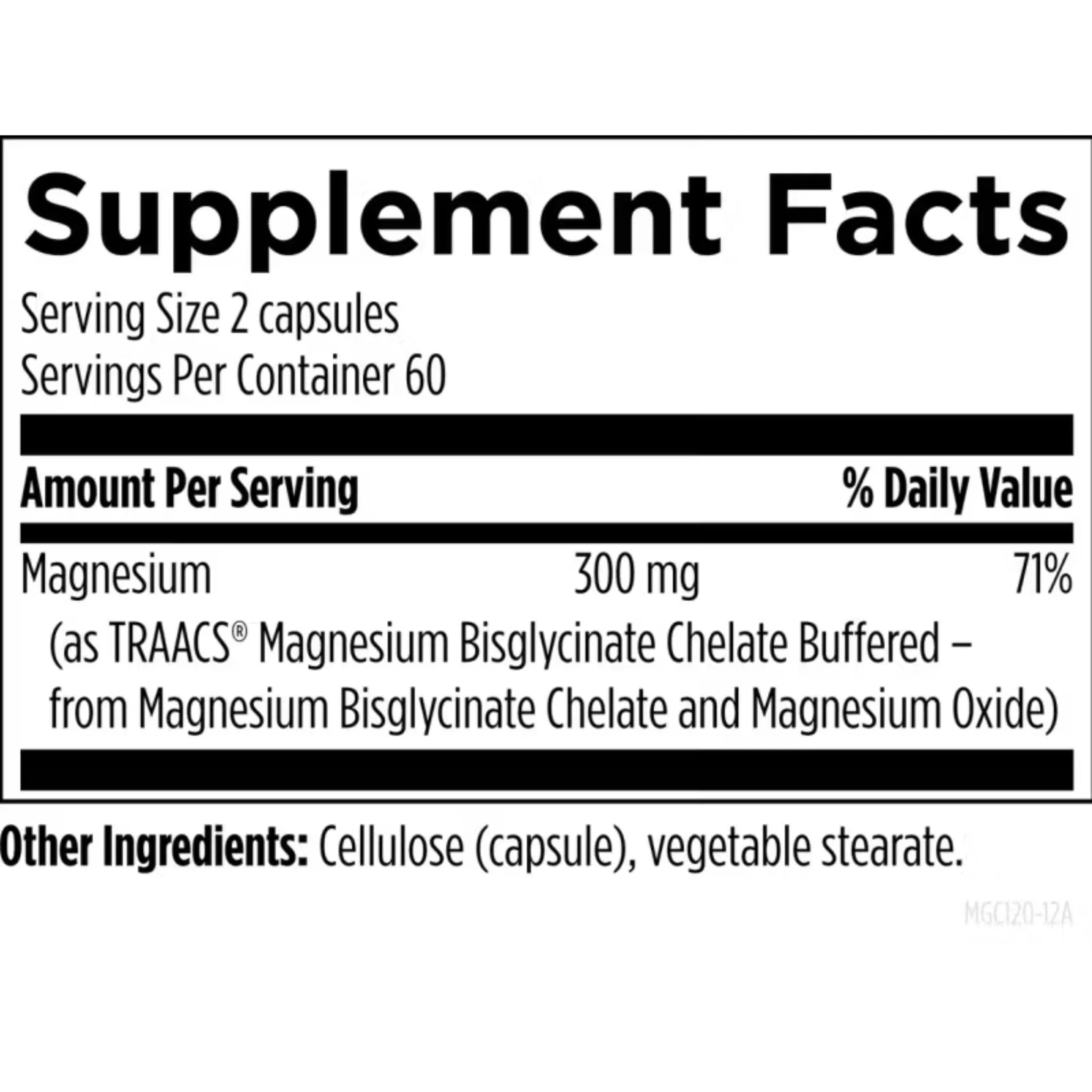 Designs for Health Magnesium Glycinate Complex™ 120 Capsules - Nature's Source Inc