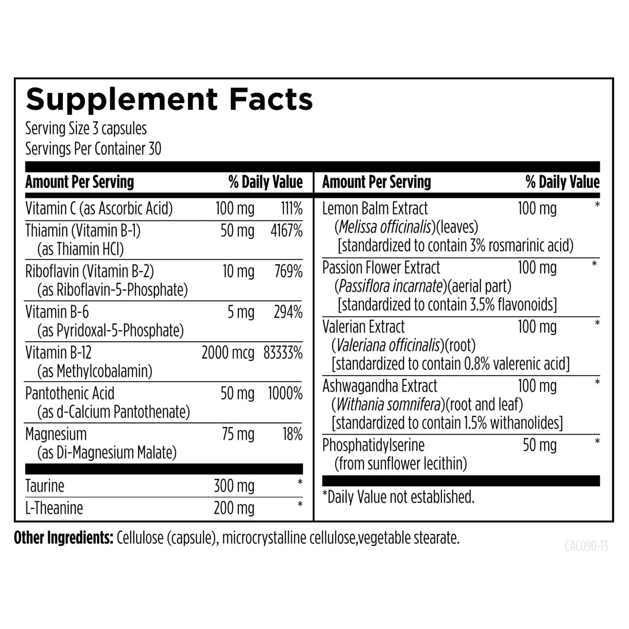 Designs for Health CatecholaCalm 90 Vegan Capsules - Nature's Source Inc