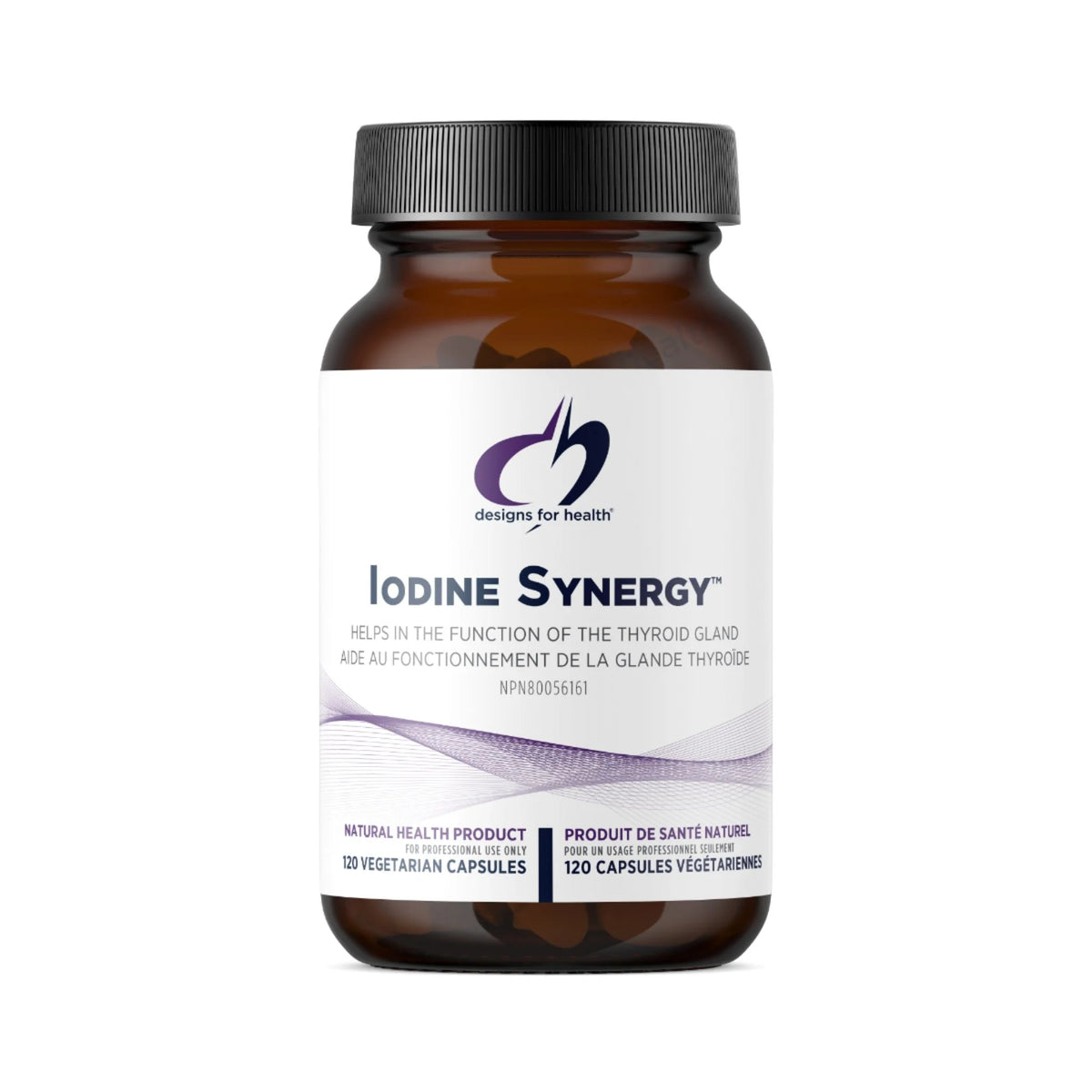 Designs for Health Iodine Synergy Thyroid Support 120 Vegan Capsules