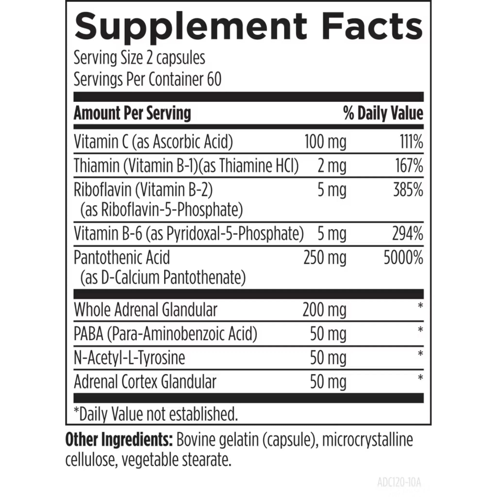 Designs for Health Adrenal Complex 120 Capsules - Nature's Source Inc
