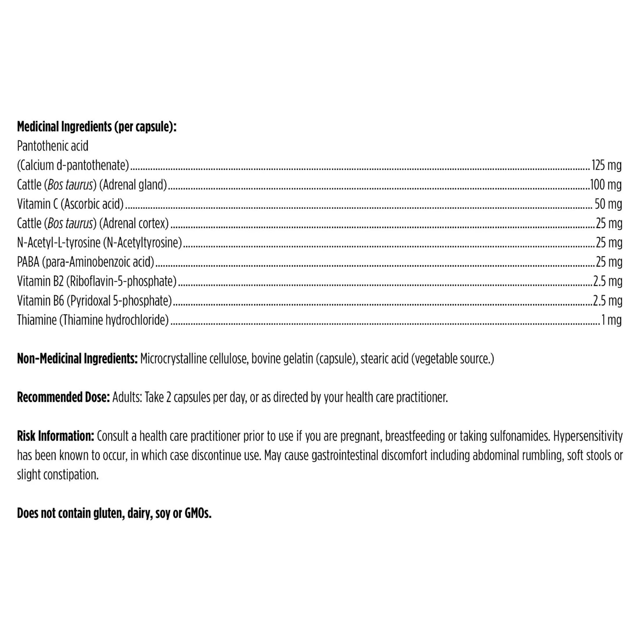 Designs for Health Adrenal Complex 120 Capsules