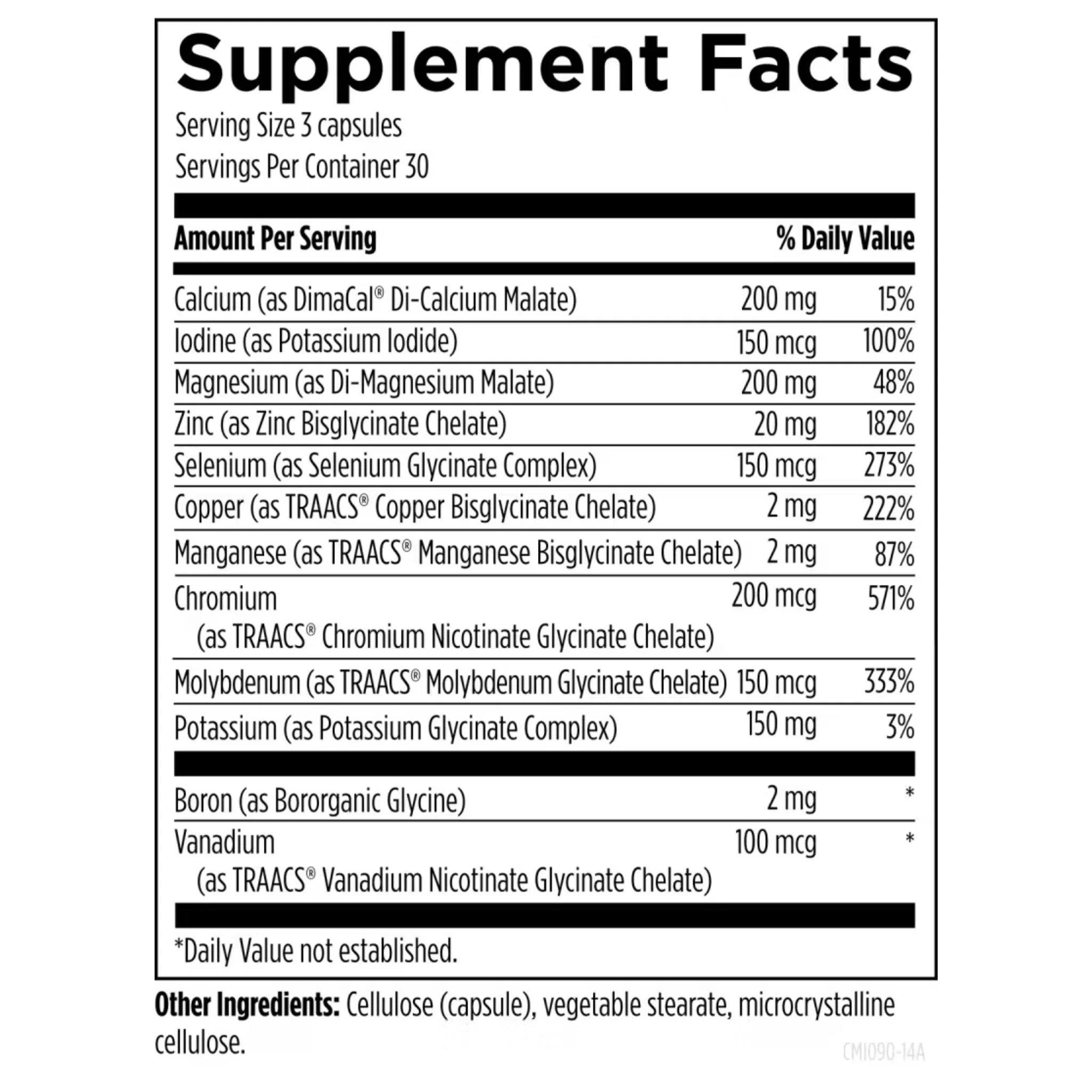 Designs for Health Complete Mineral Complex 90 Vegan Capsules - Nature's Source Inc