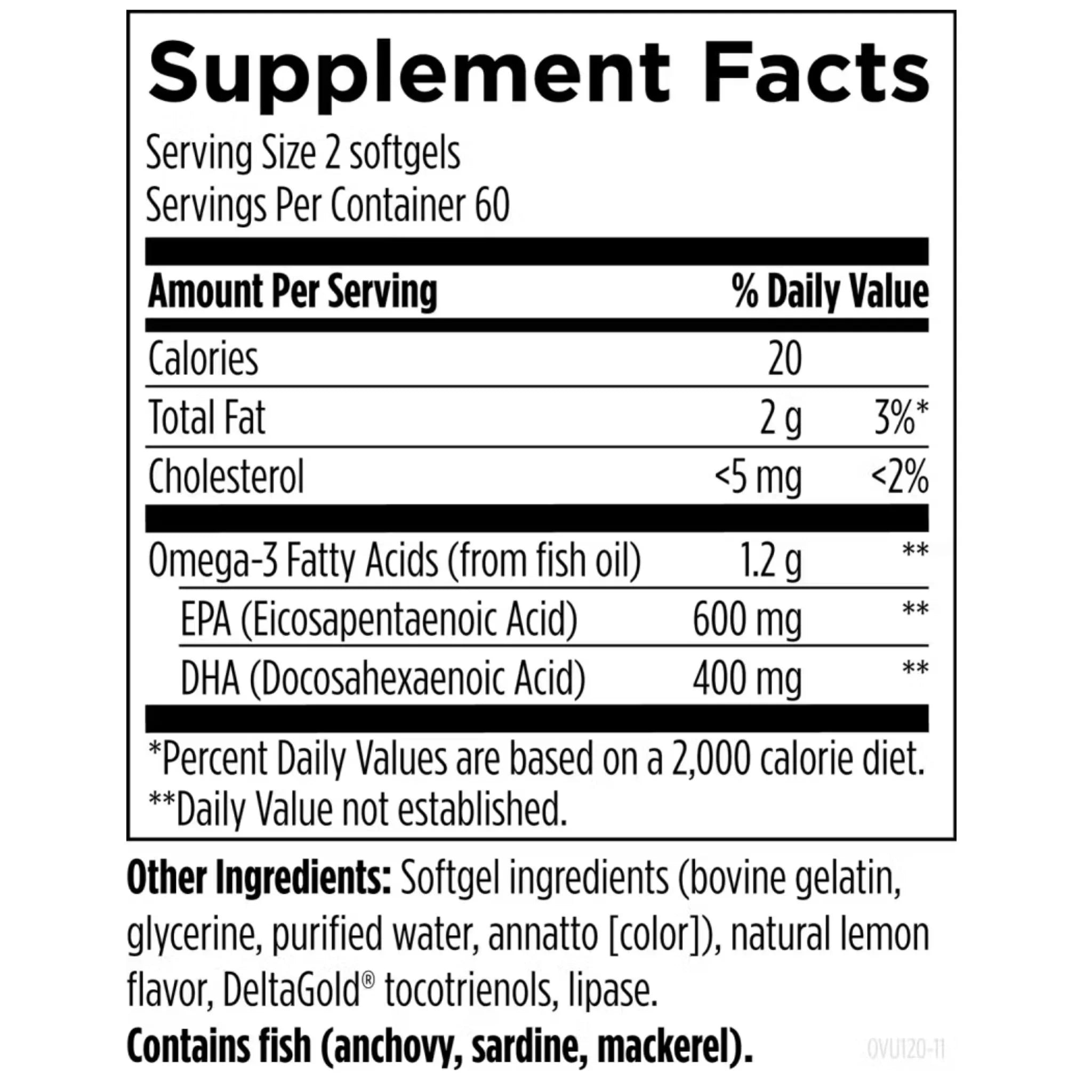 Designs for Health OmegAvail™ Ultra 120 Softgels - Nature's Source Inc