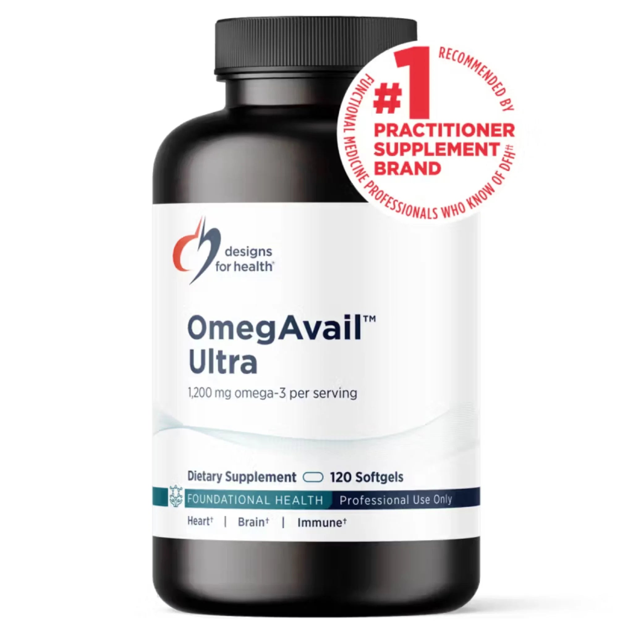 Designs for Health OmegAvail™ Ultra 120 Softgels - Nature's Source Inc