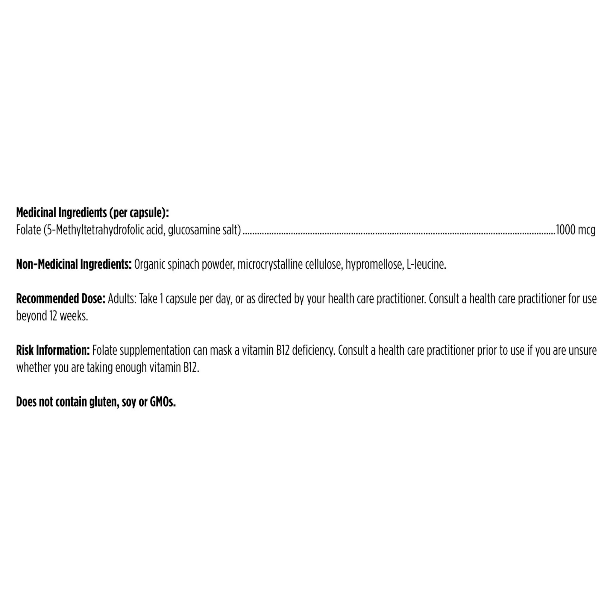 Designs for Health L 5 MTHF 120 Capsules