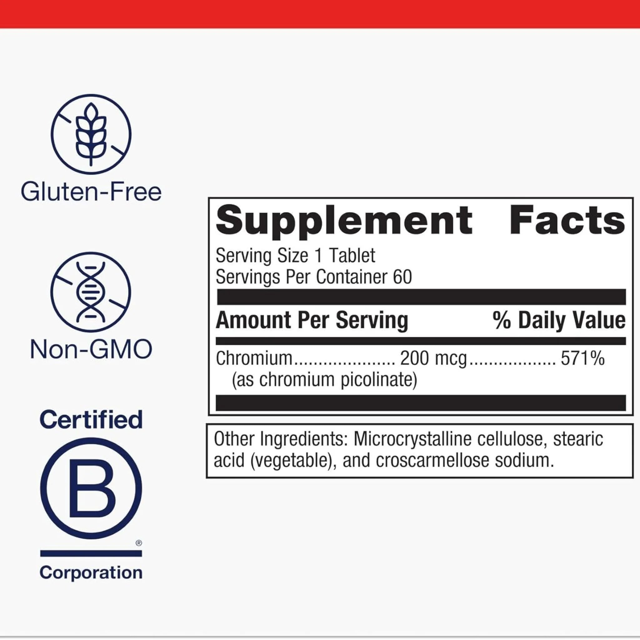 Metagenics Chromium Picolinate 60 Tablets - Nature's Source Inc
