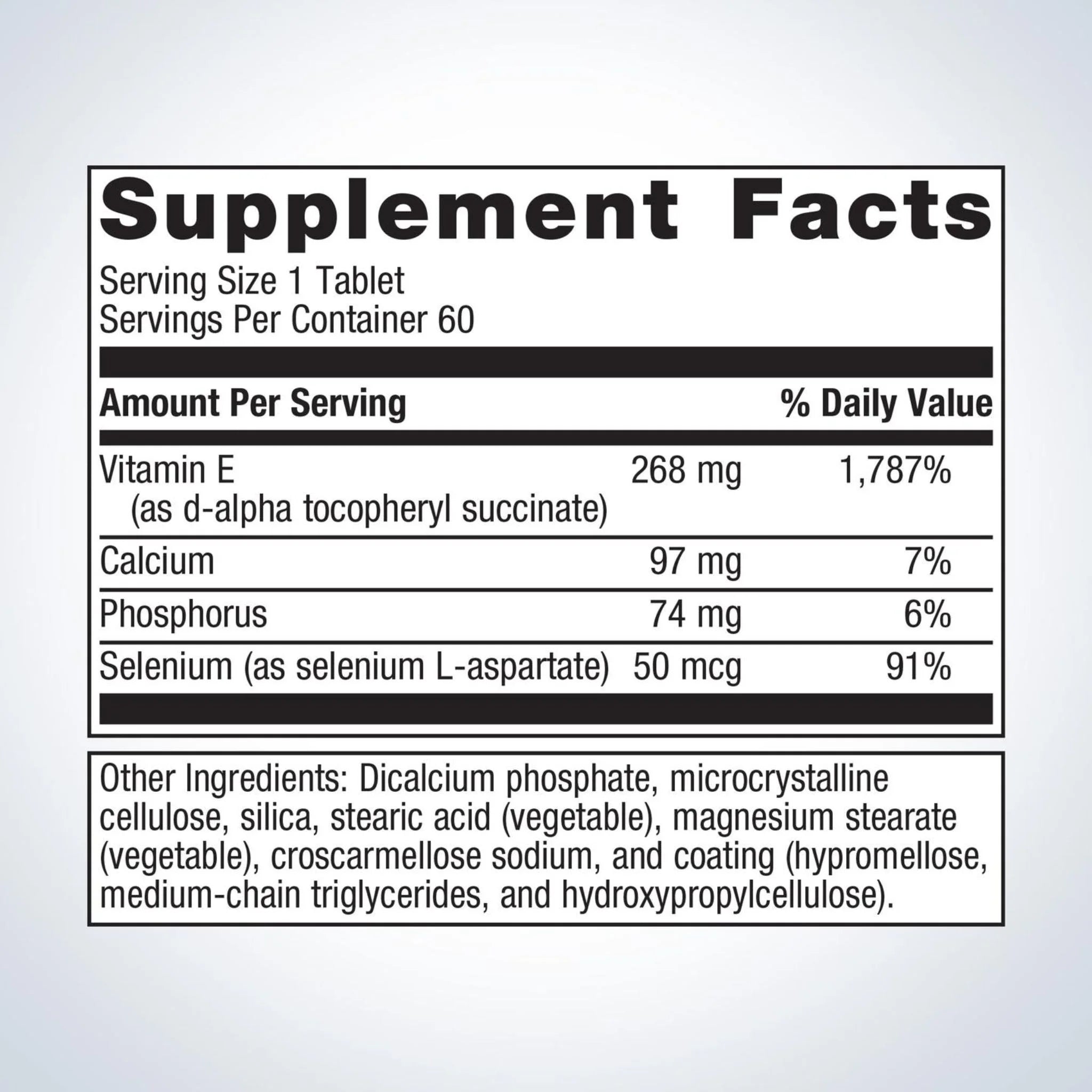 Metagenics E - 400 Selenium 60 Tablets - Nature's Source Inc