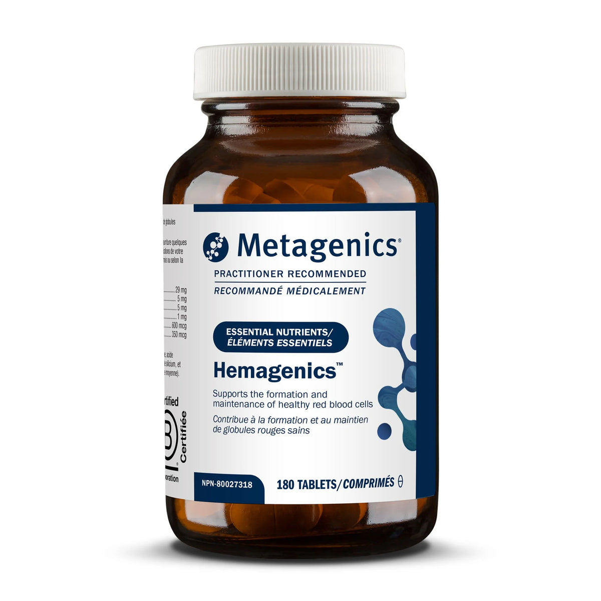 Metagenics Hemagenics 180 Tablets