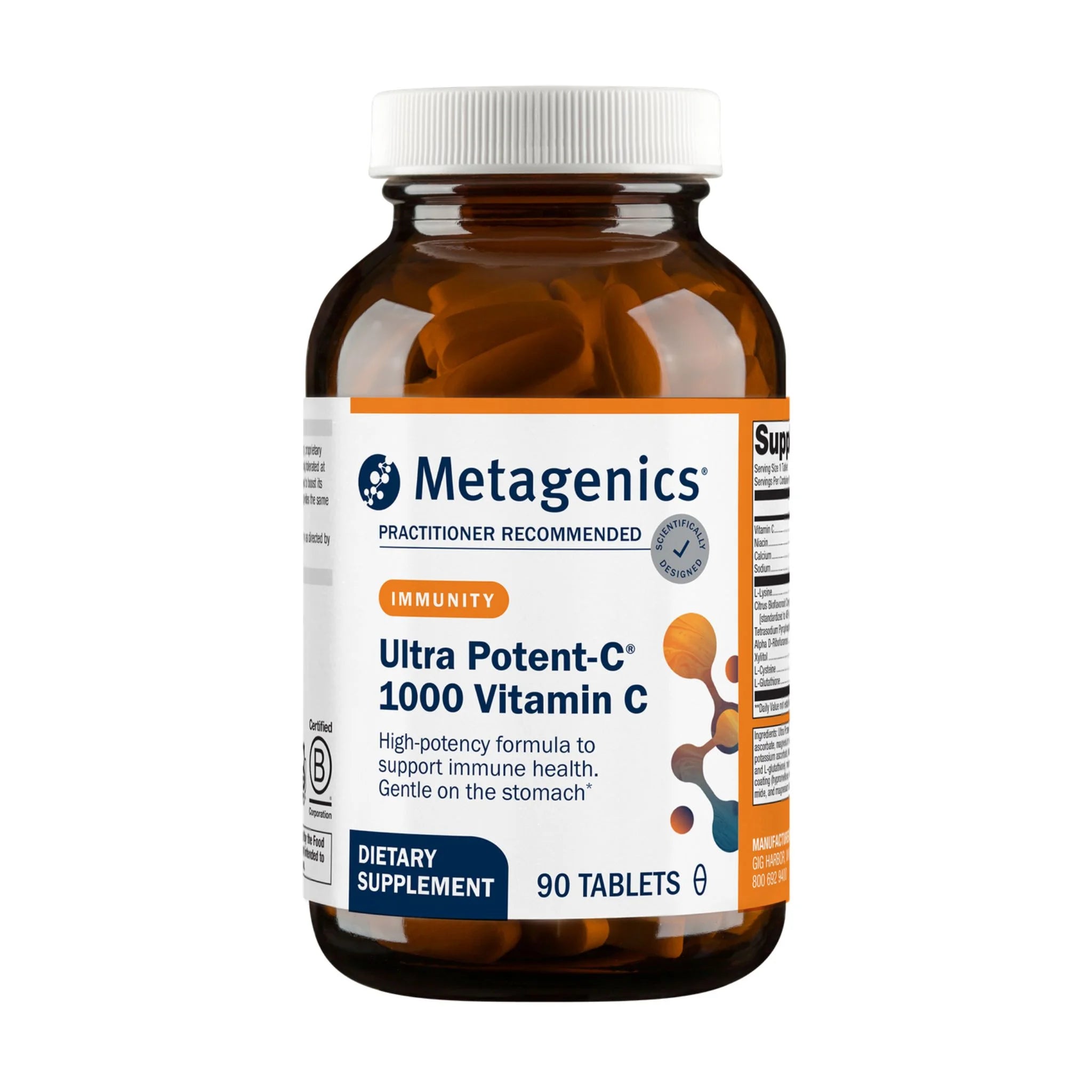 Metagenics Ultra Potent C 1000, 90 Tablets - Nature's Source Inc