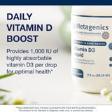 Metagenics Vitamin D3 Liquid 59ml - Nature's Source Inc