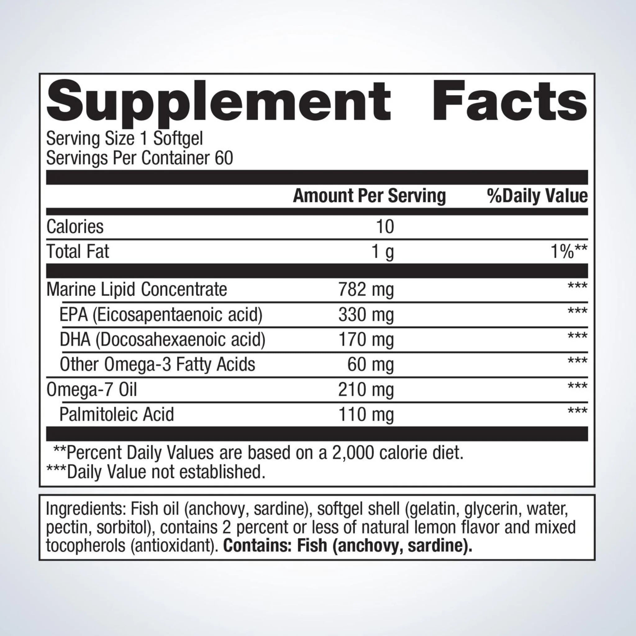 Metagenics OmegaGenics Mega 10, 60 Softgels - Nature's Source Inc