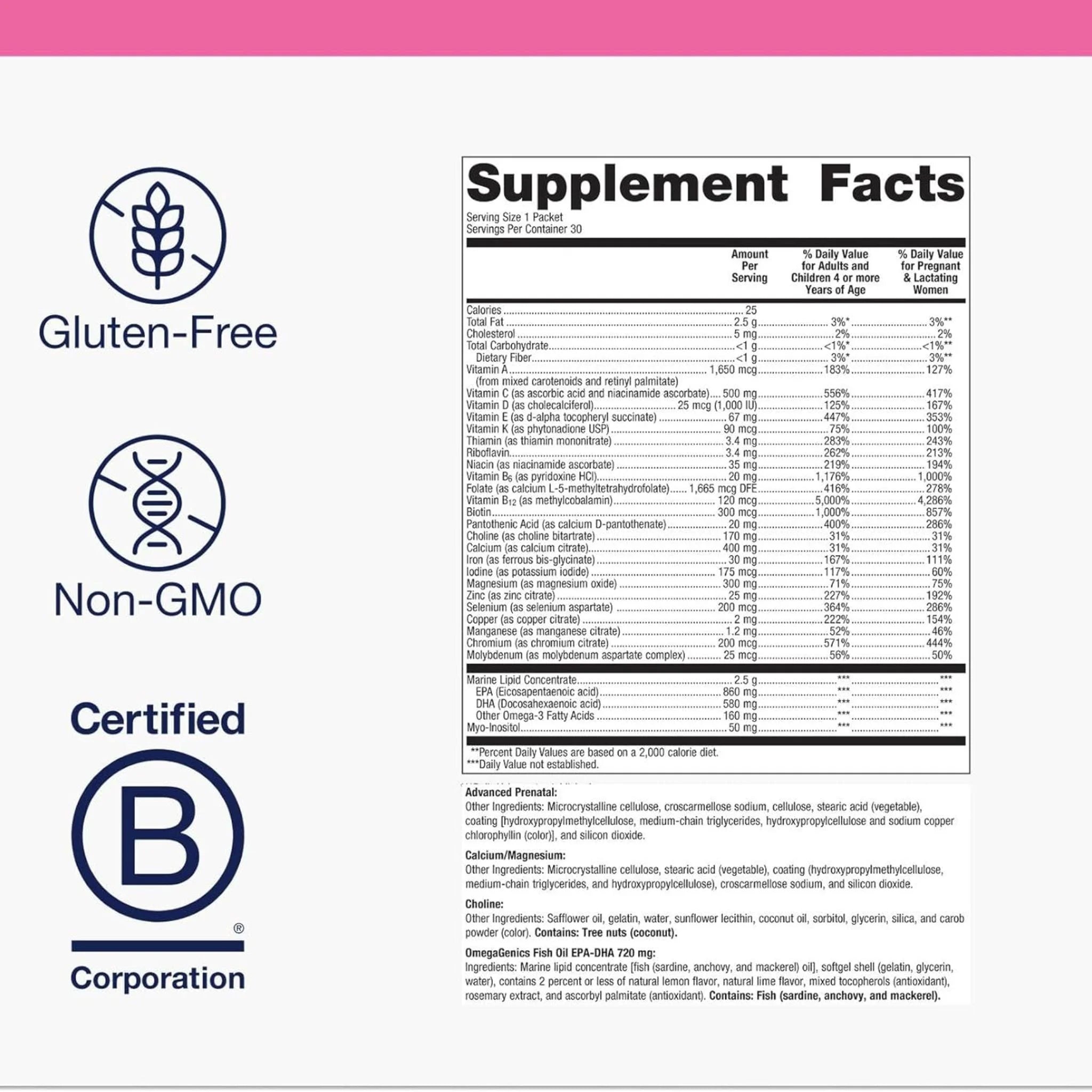 Metagenics Wellness Essentials Pregnancy - 30 Sachets - Nature's Source Inc