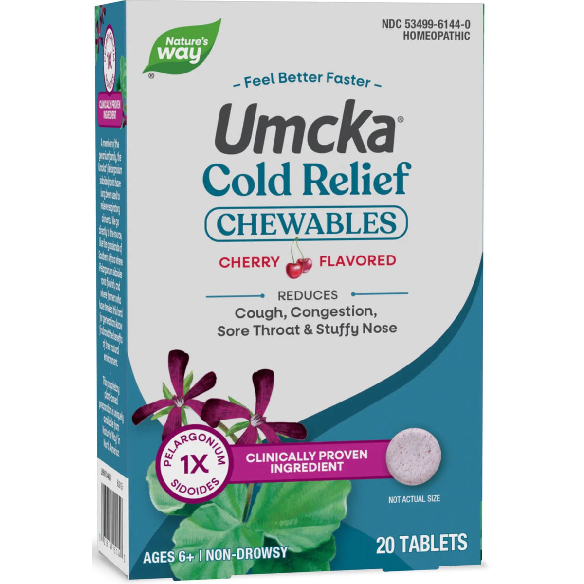 Umcka Coldcare Chewable Cherry 20 Tablets