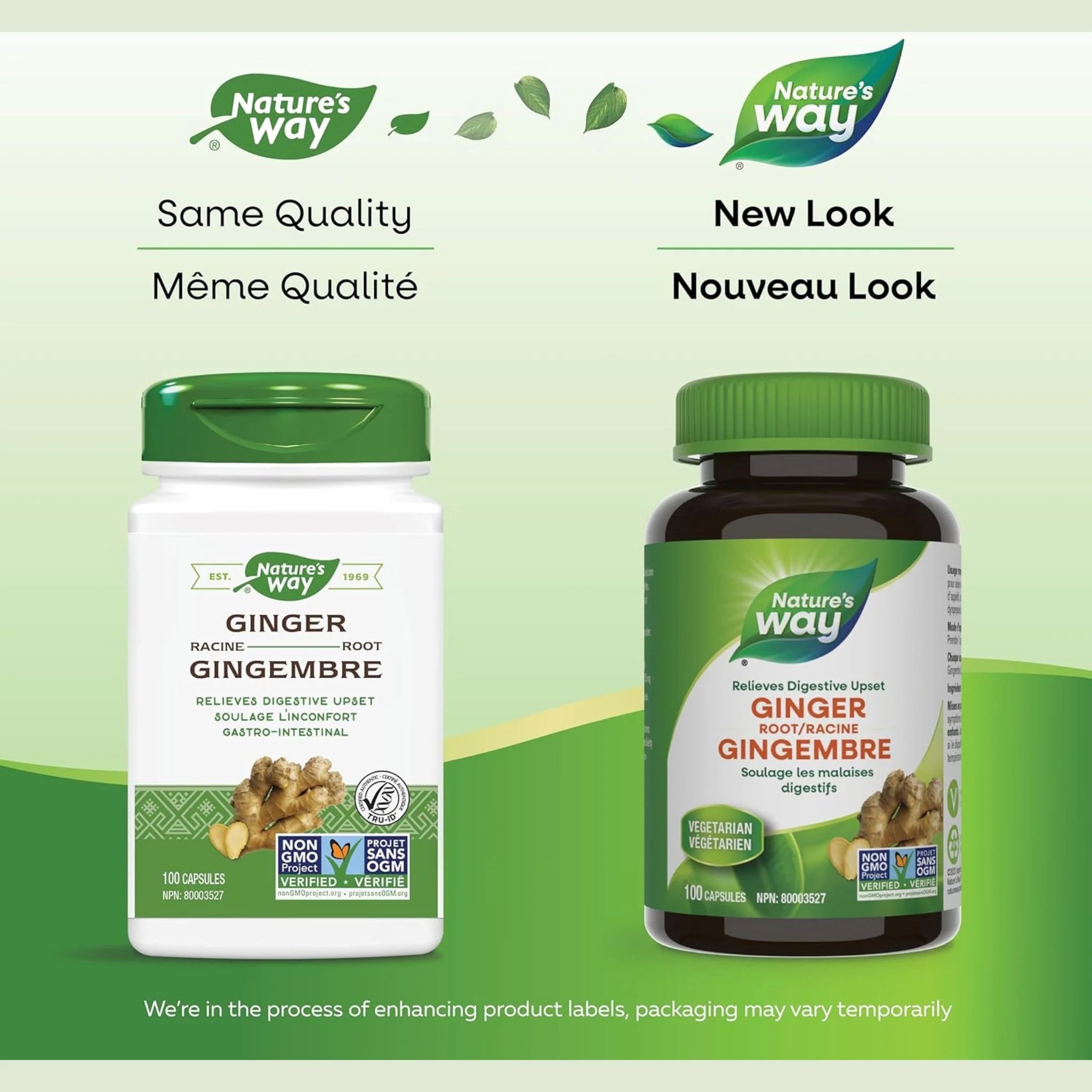 Nature's Way Ginger Root - 100 Veg Capsules