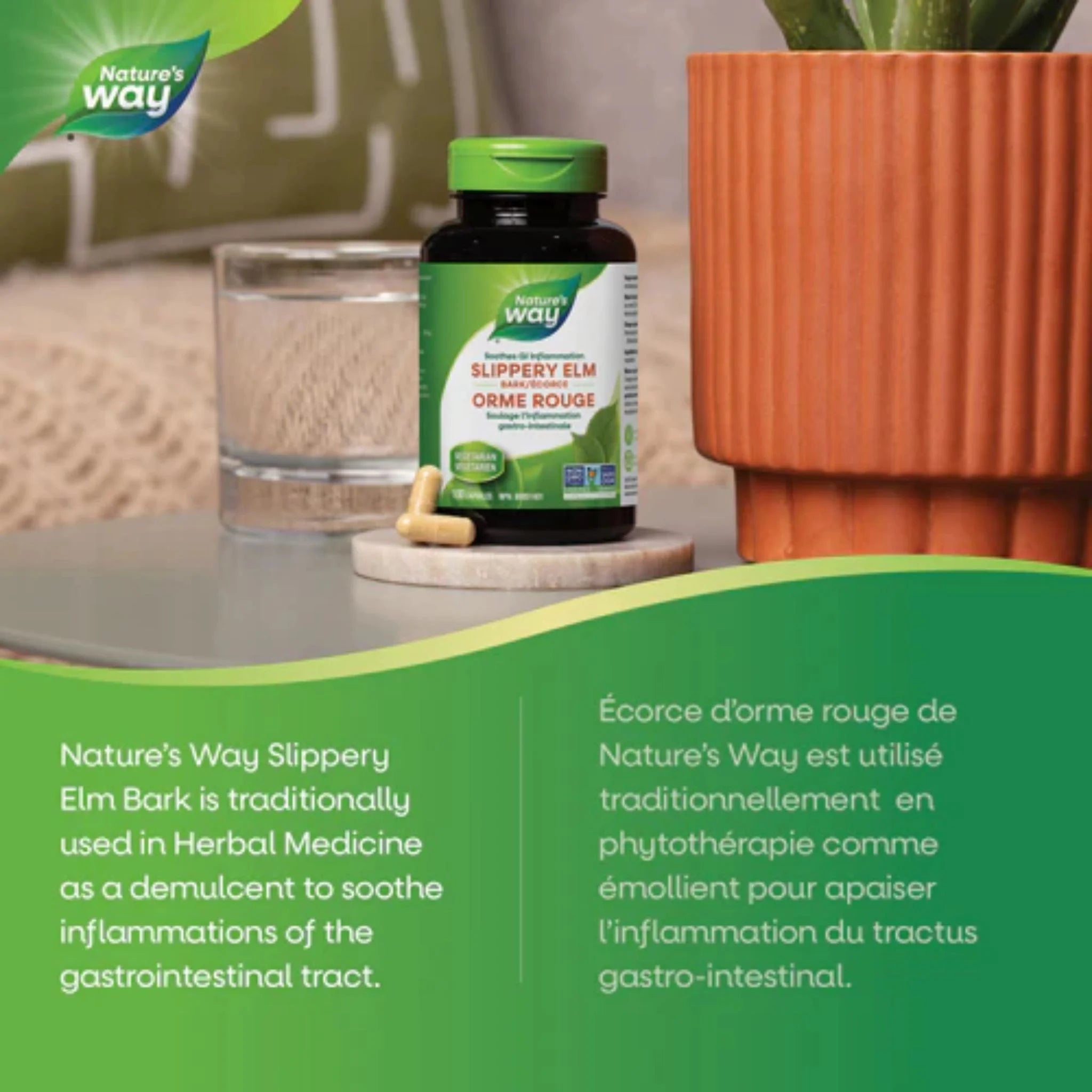 Nature's Way Slippery Elm Bark 100vc