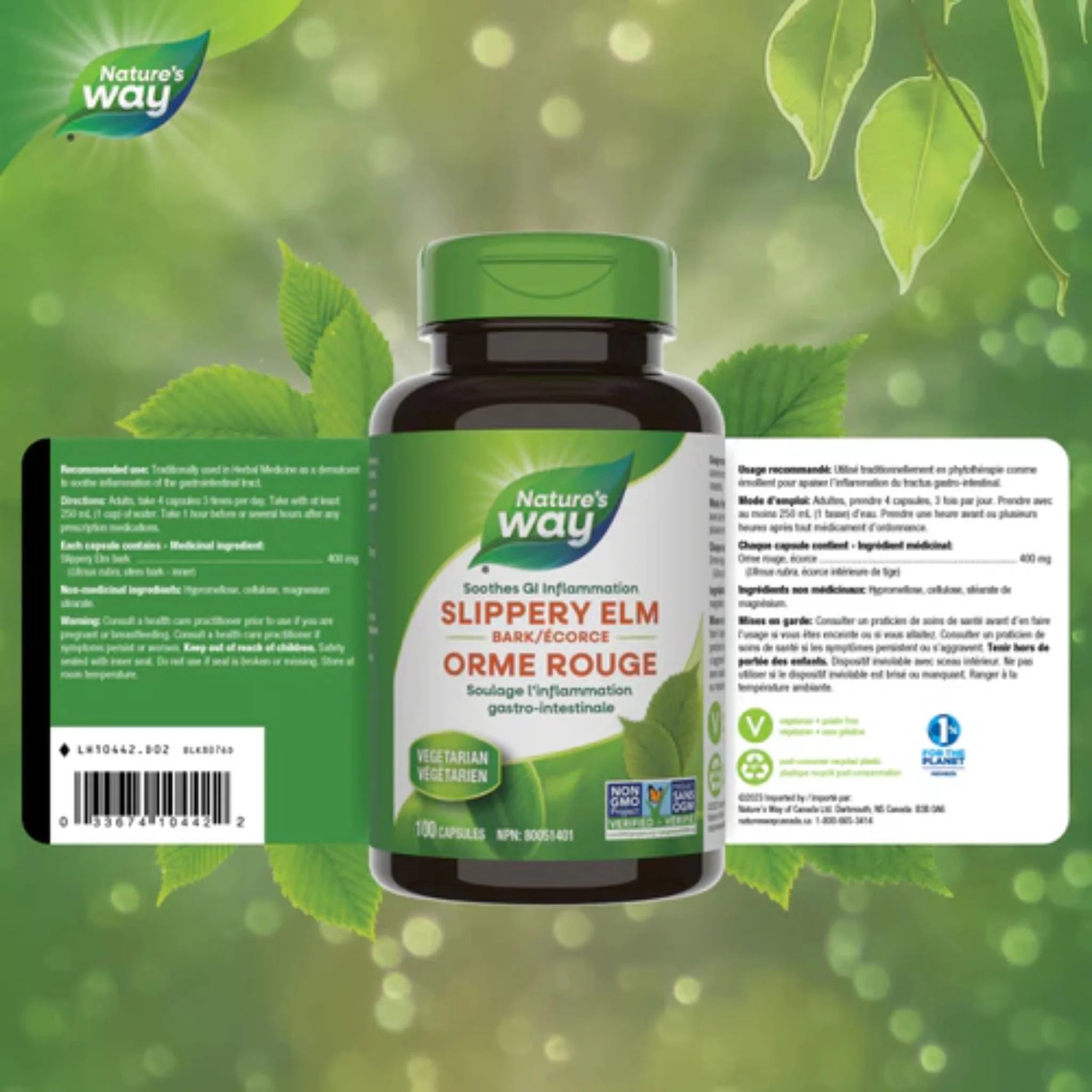 Nature's Way Slippery Elm Bark 100vc