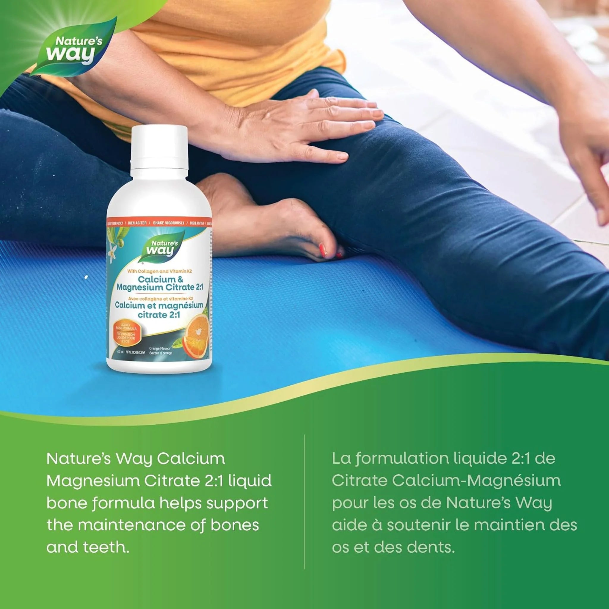 Nature's Way Calcium Magnesium with K2 Orange 500ml