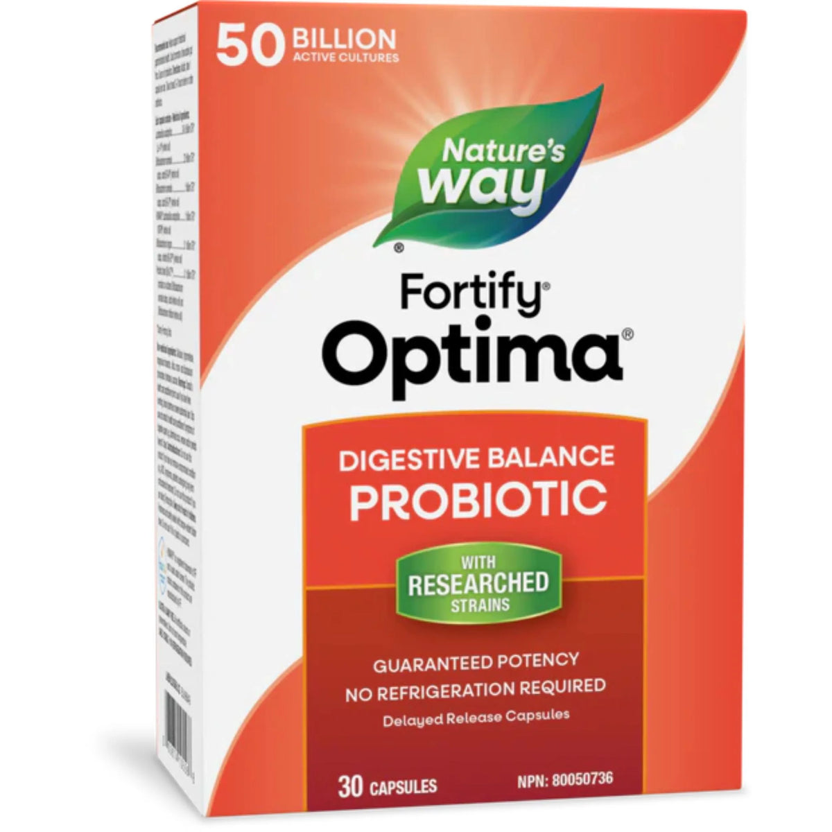 Nature's Way Fortify Optima Digestive Balance 50 Billion Probiotic - 30 Capsules
