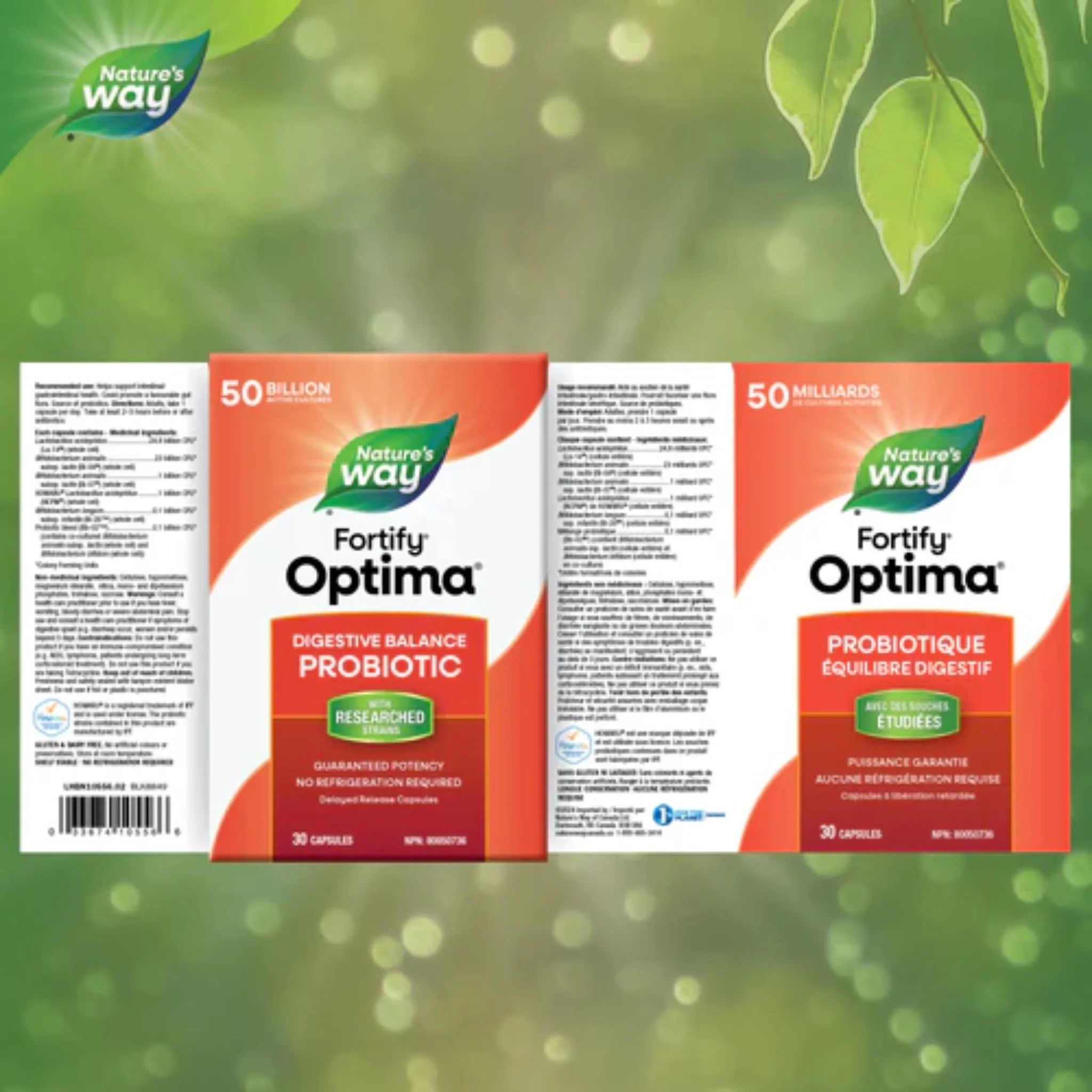 Nature's Way Fortify Optima Digestive Balance 50 Billion Probiotic - 30 Capsules