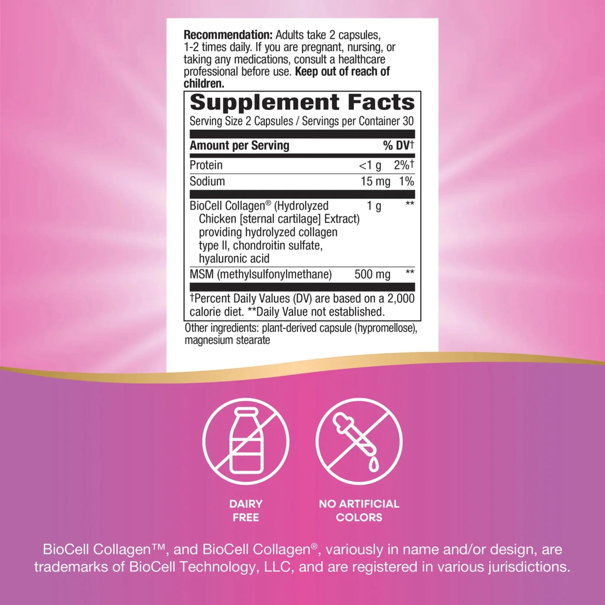 Hydraplenish Hyaluronic Acid + MSM 60vc - Nature's Source Inc