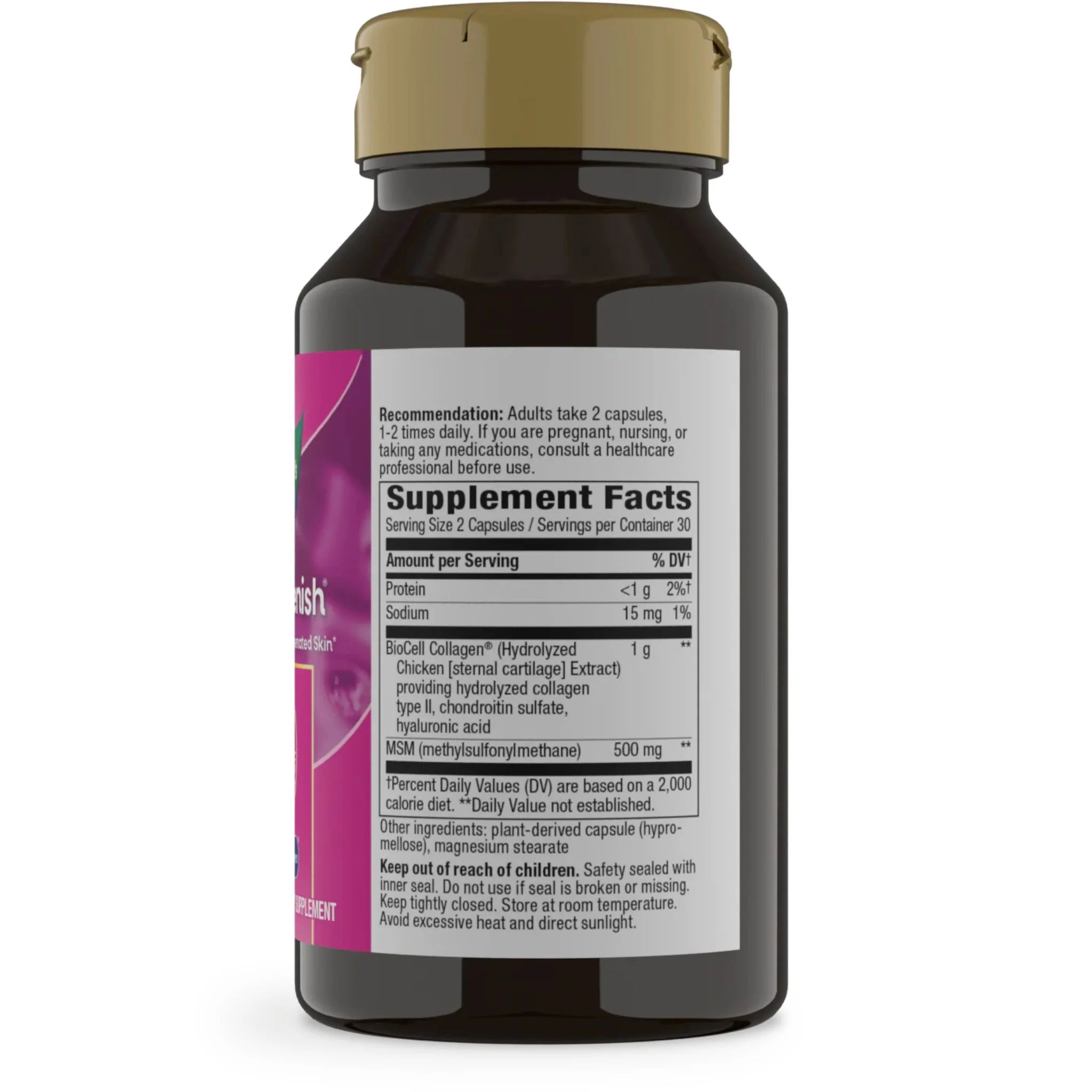 Hydraplenish Hyaluronic Acid + MSM 60vc - Nature's Source Inc