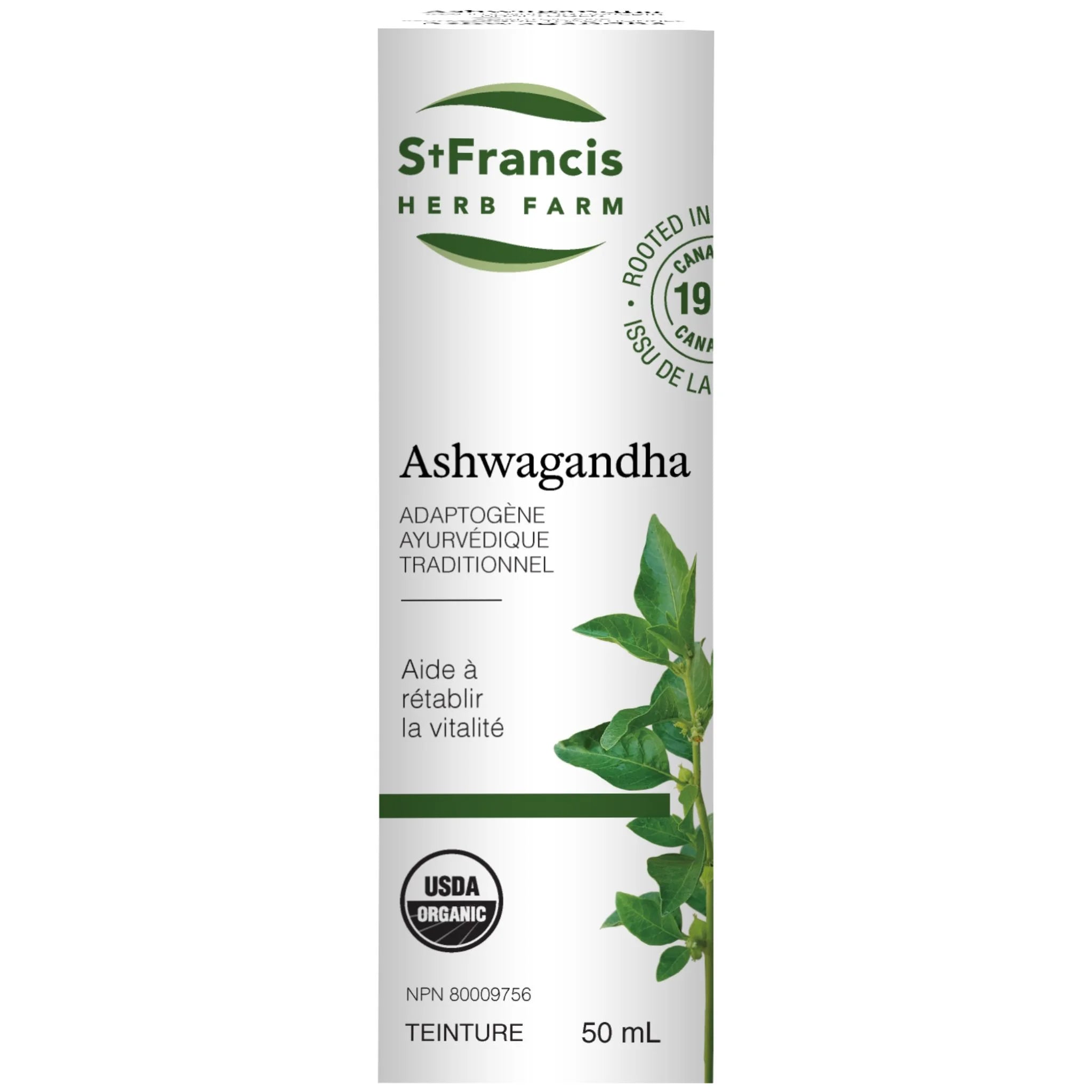 St. Francis Herb Ashwagandha 50ml - Nature's Source Inc