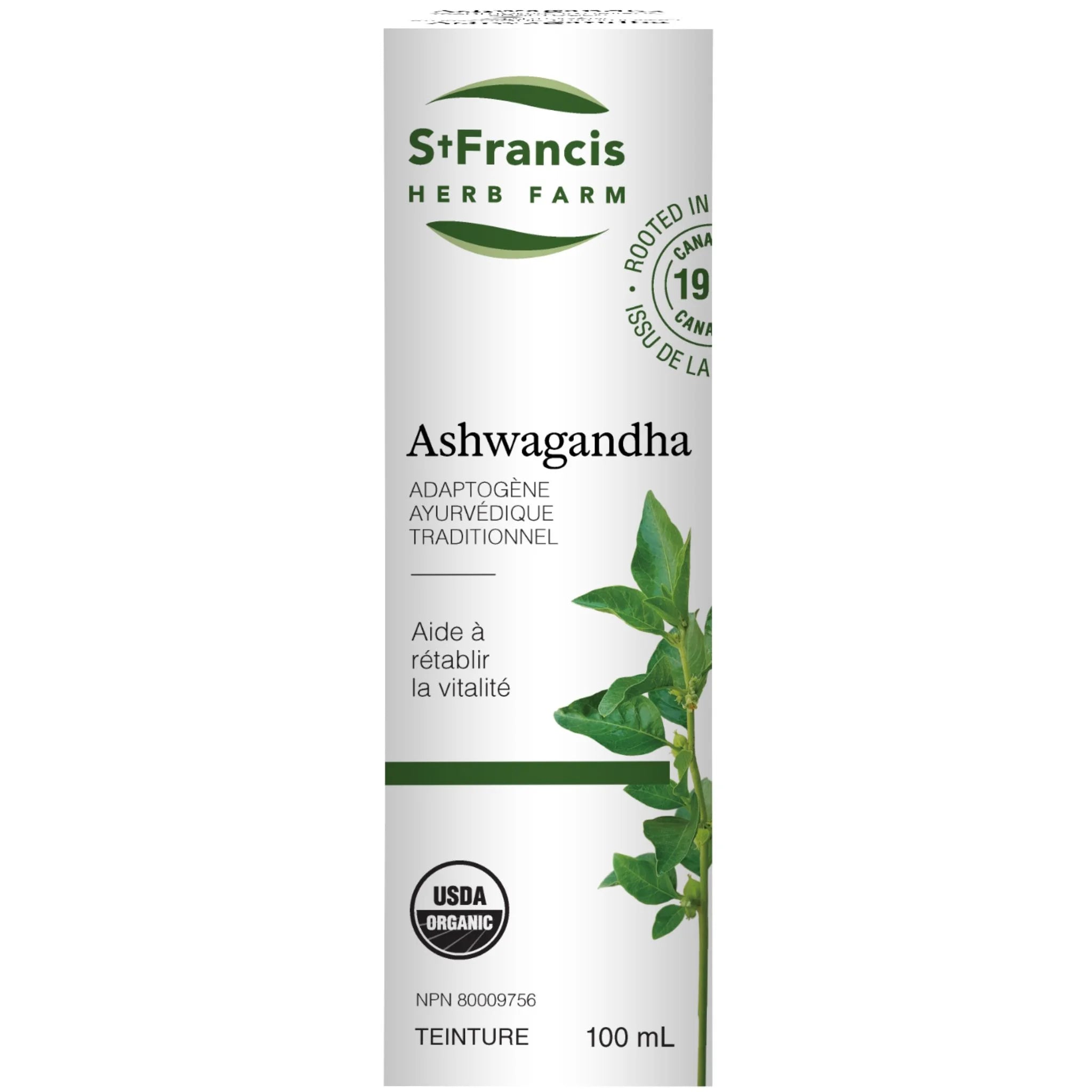 St. Francis Herb Ashwagandha 100ml - Nature's Source Inc