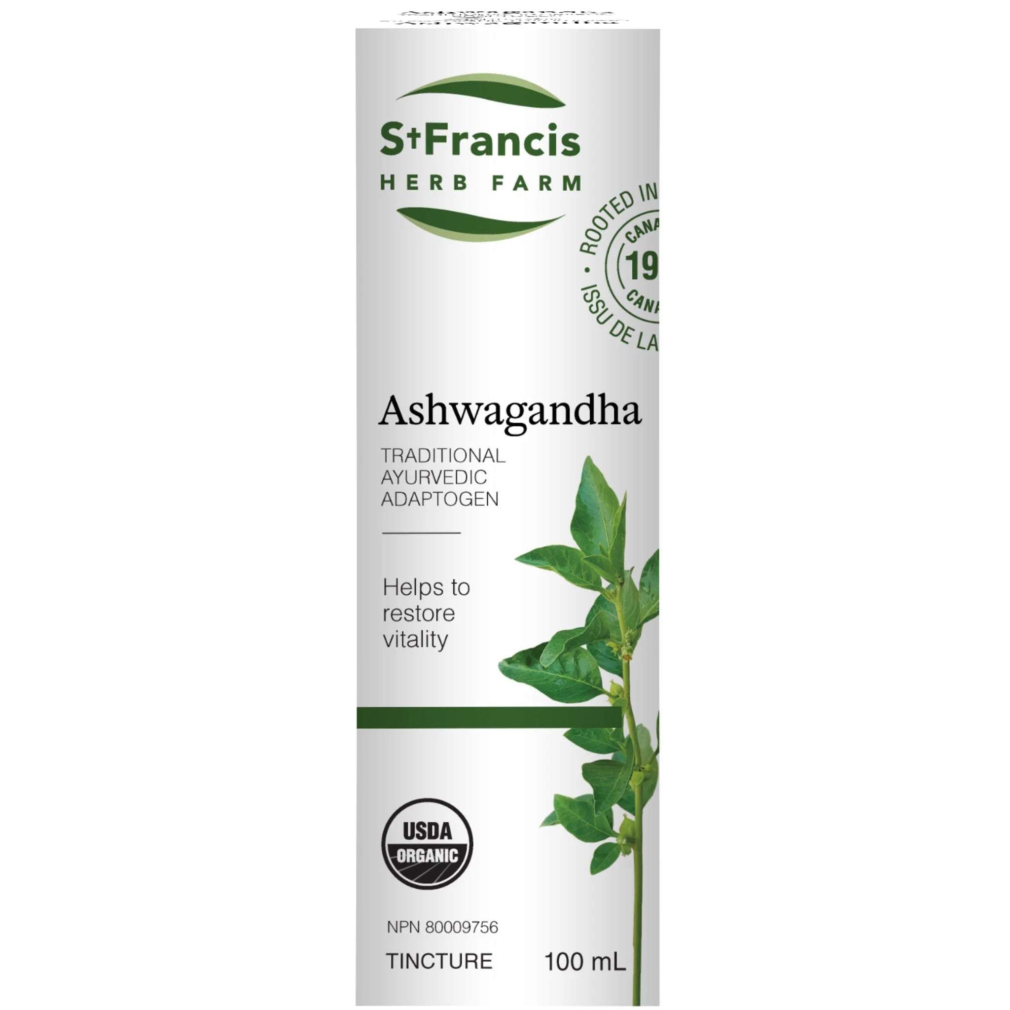 St. Francis Herb Ashwagandha 100ml - Nature's Source Inc