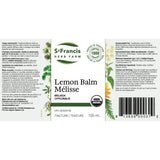 St. Francis Herb Farm Lemon Balm 100ml - Nature's Source Inc