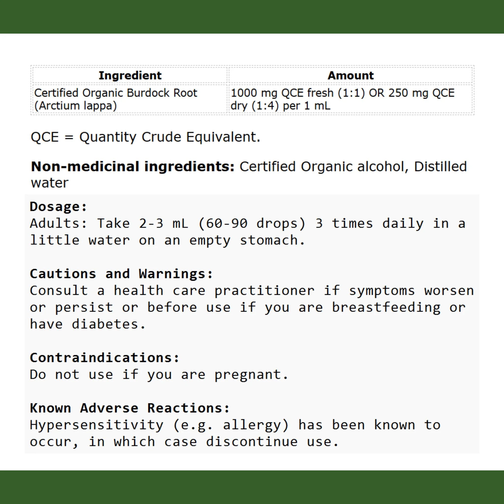 St. Francis Herb Burdock Root 50ml - Nature's Source Inc