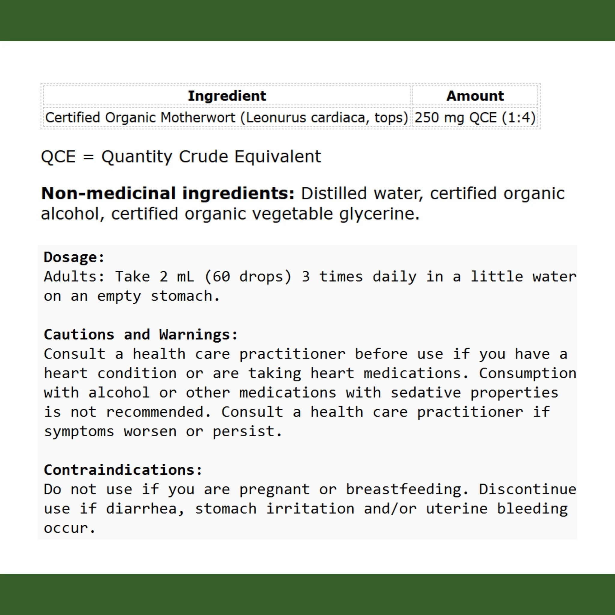 St. Francis Herb Farm Motherwort Agripaume 50ml - Nature's Source Inc
