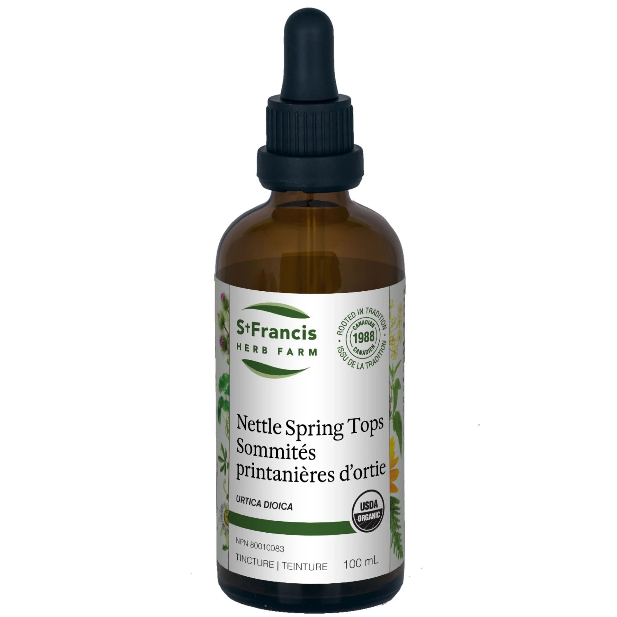 St. Francis Herb Nettle Spring Tops 100ml - Nature's Source Inc