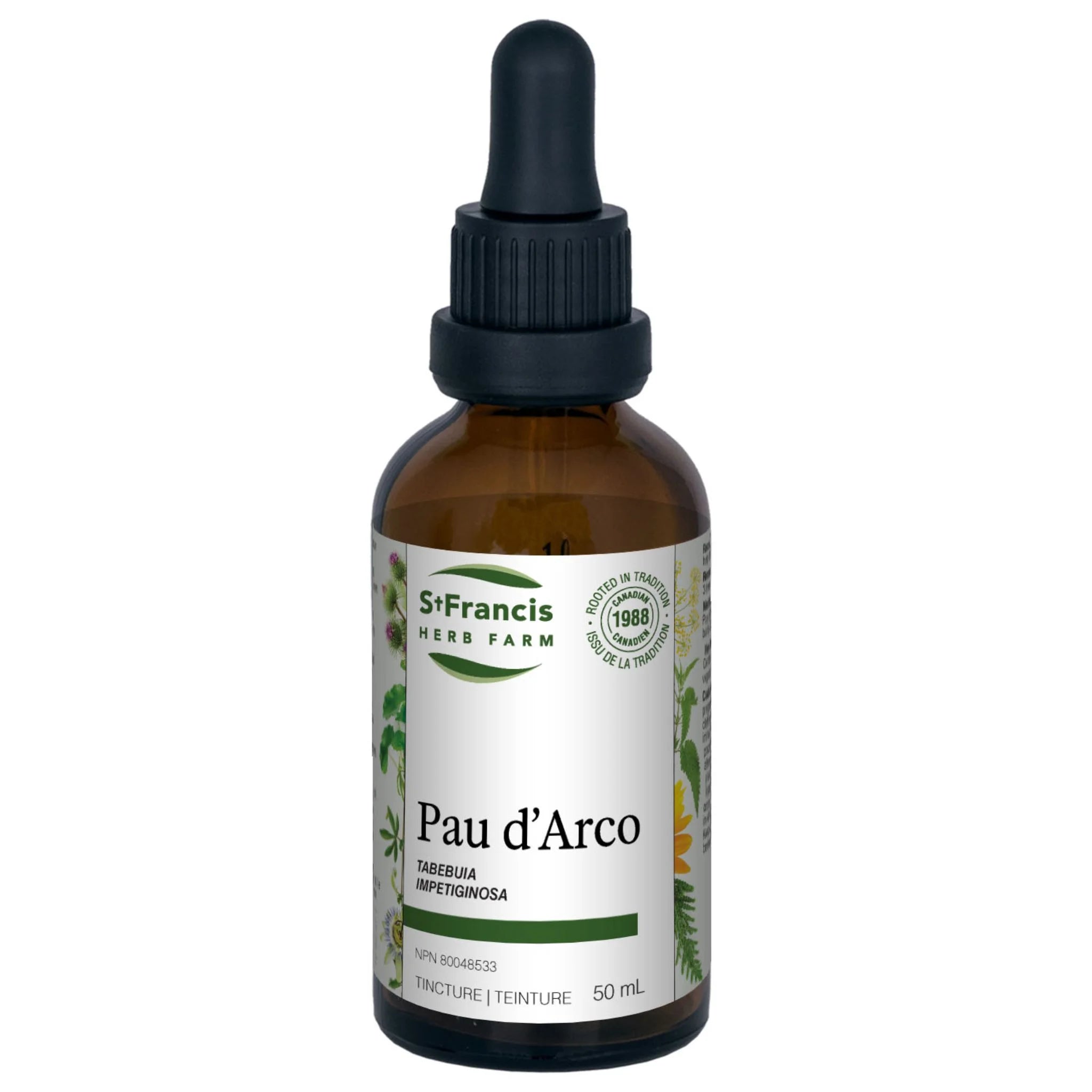 St. Francis Herb Farm Pau D'Arco Tincture 50ml - Nature's Source Inc