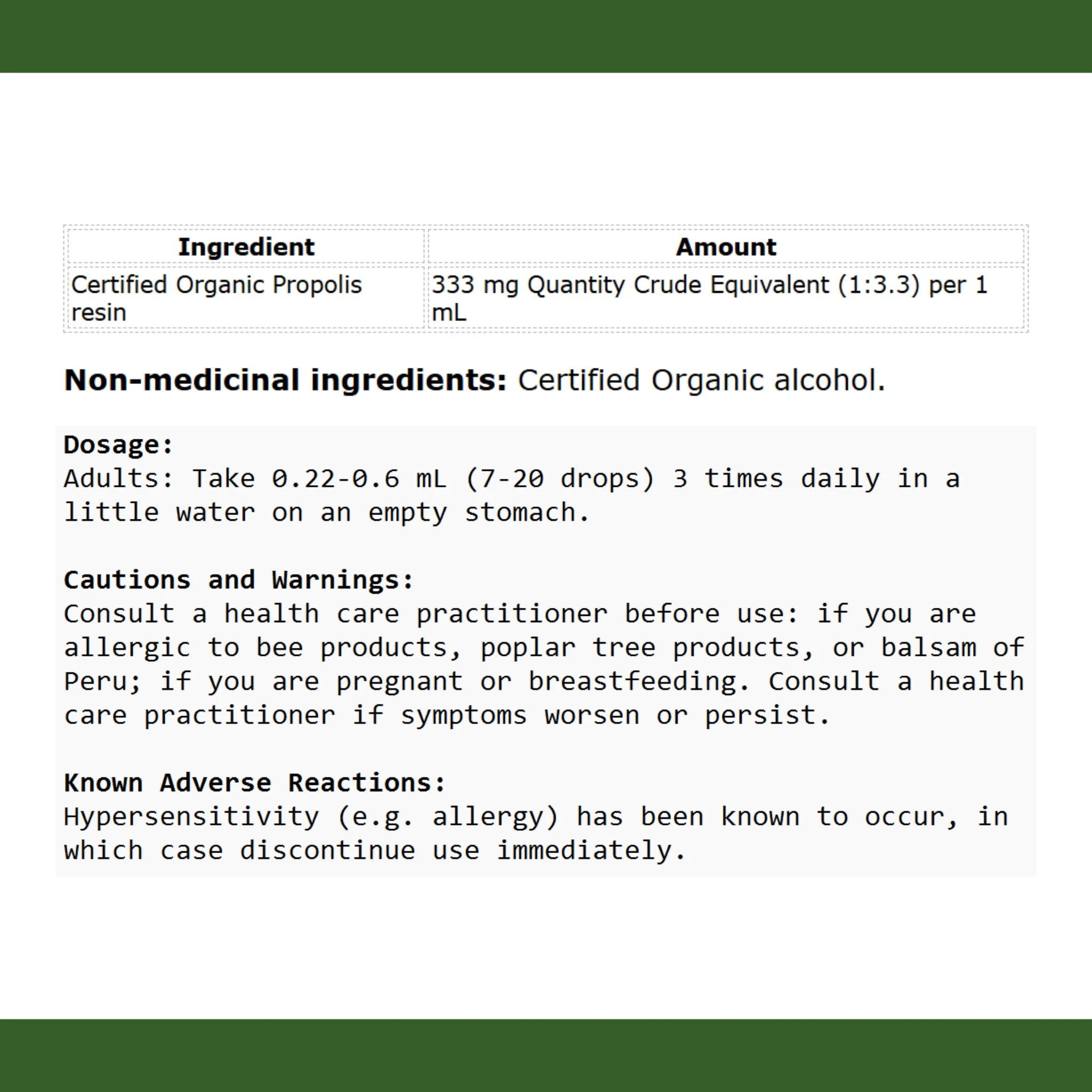St. Francis Herb Propolis 250ml - Nature's Source Inc