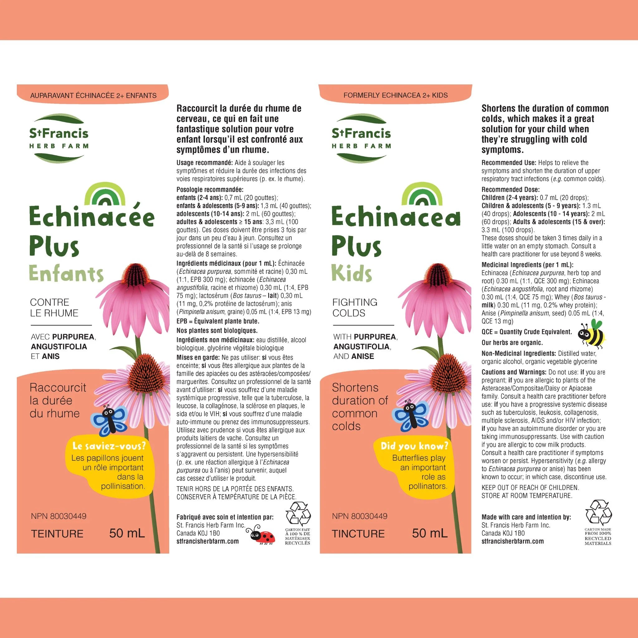 St. Francis Herb Farm Echinacea Plus Kids 50ml - Nature's Source Inc