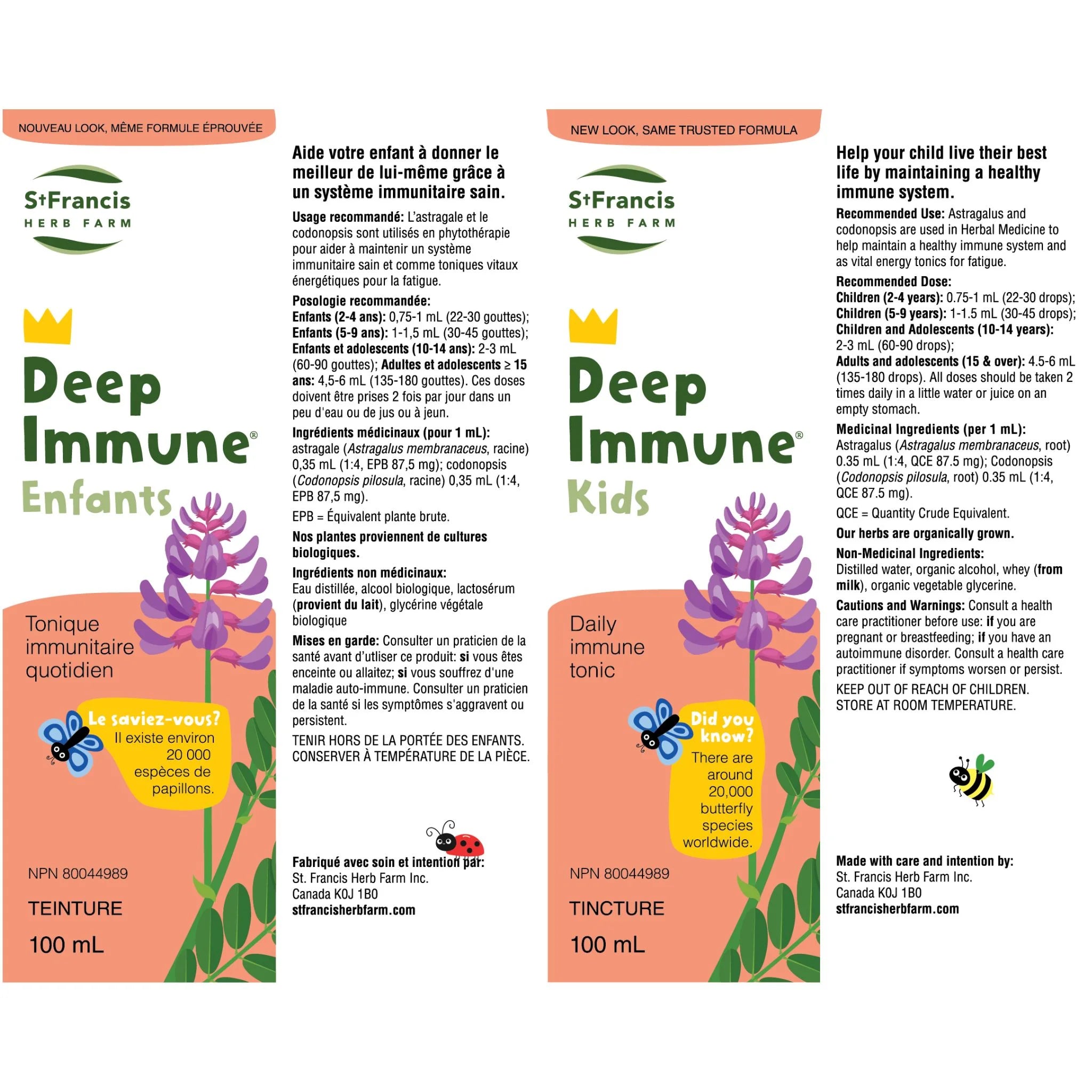 St. Francis Herb Farm Deep Immune Kids 100ml - Nature's Source Inc