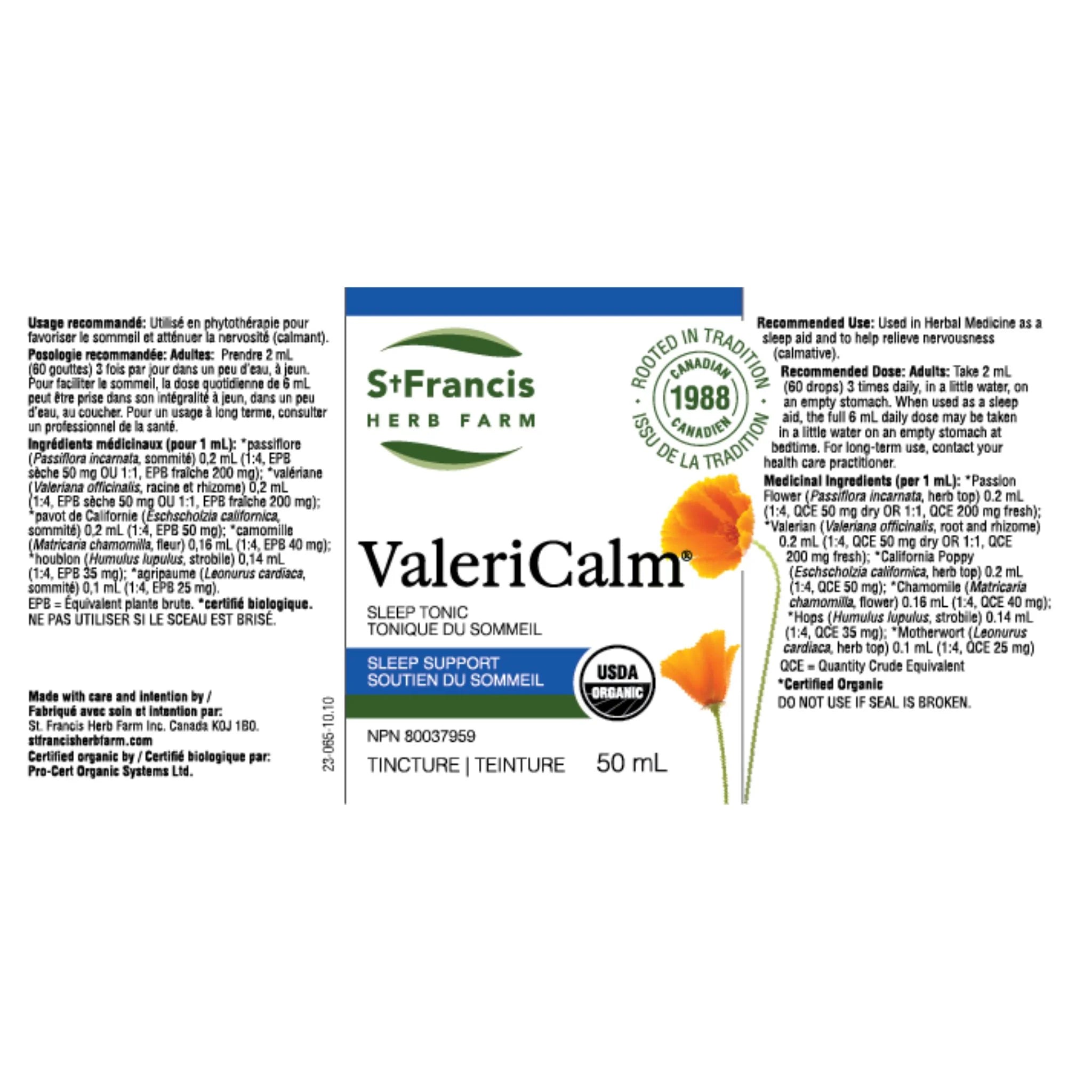St. Francis Herb Valericalm 50ml - Nature's Source Inc