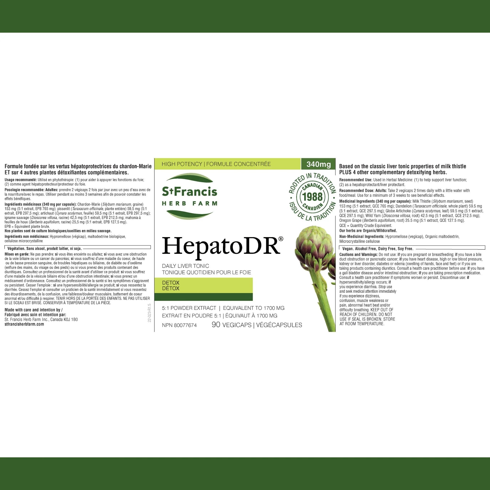 St. Francis Herb HepatoDR 90caps - Nature's Source Inc
