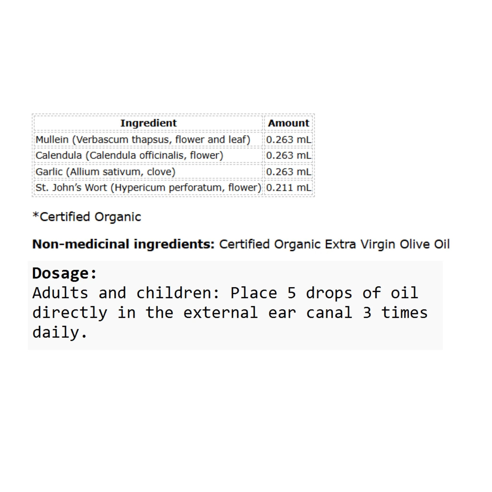 St. Francis Herb Farm Ear Oil 30ml - Nature's Source Inc