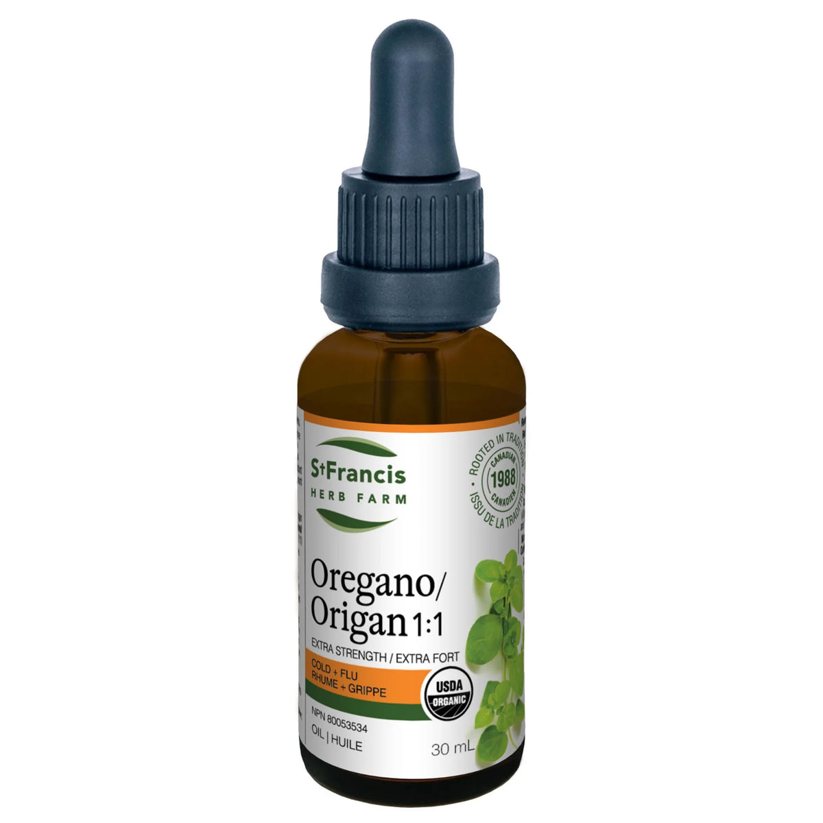 St. Francis Herb Oregano Oil 1:1 30ml - Nature's Source Inc