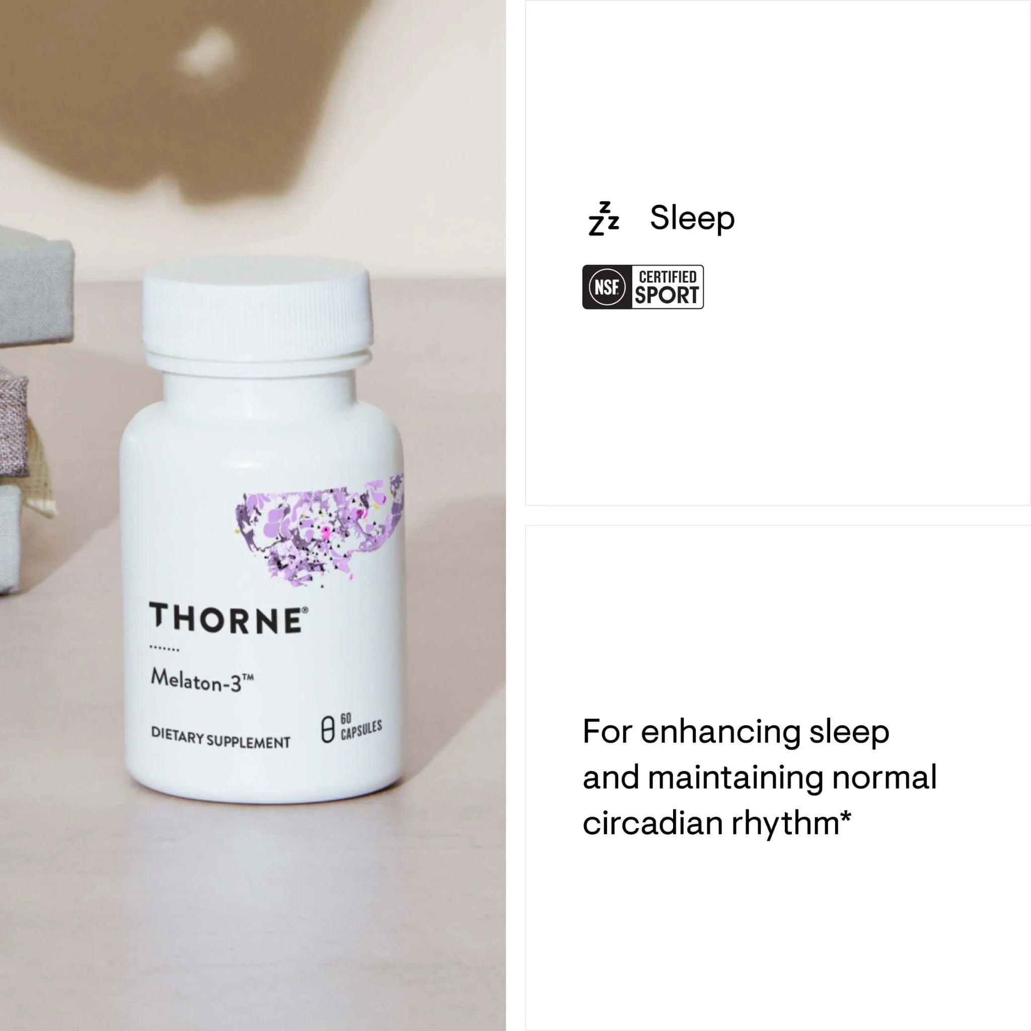 Thorne Melaton-3 60 Capsules