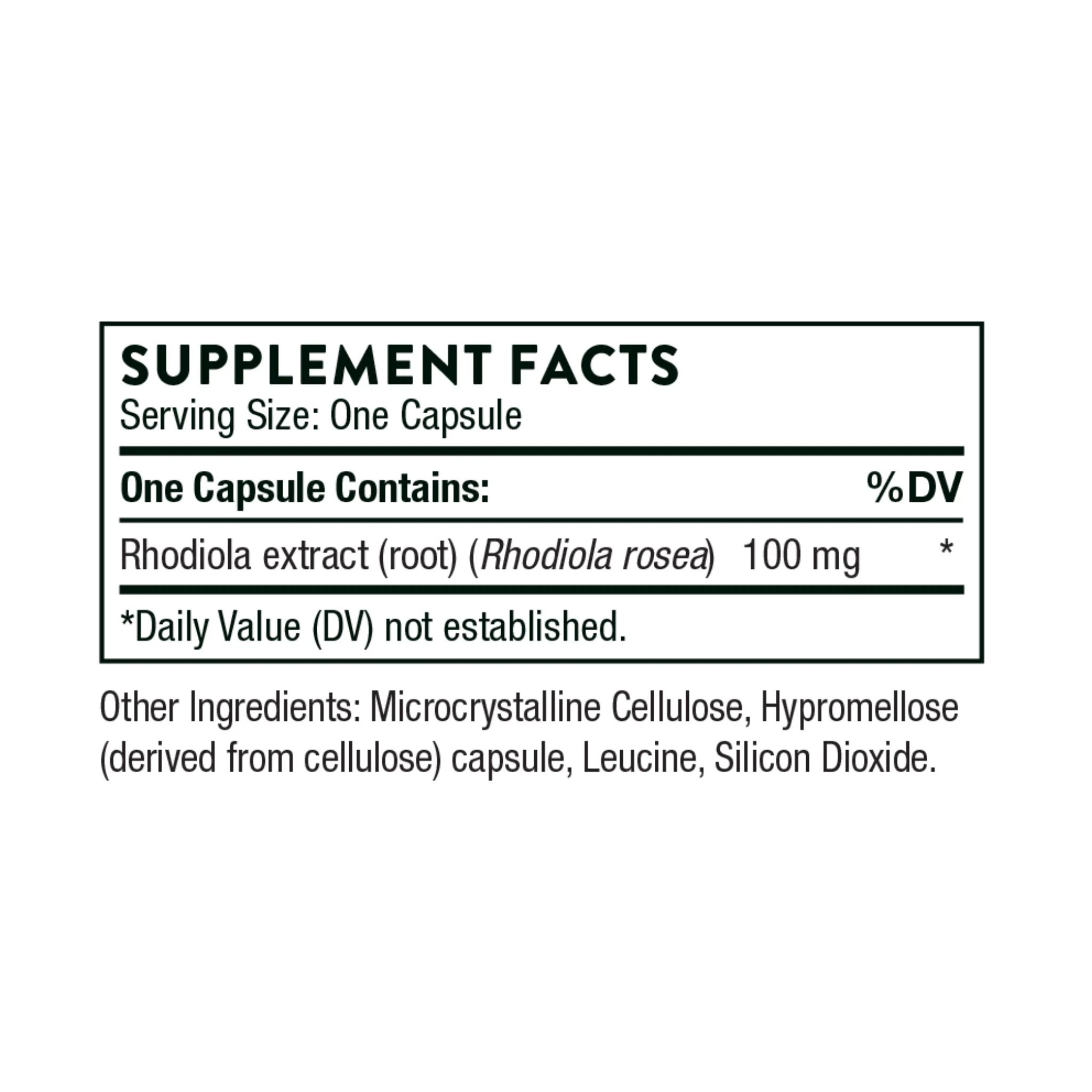 Thorne Rhodiola - 60 Capsules
