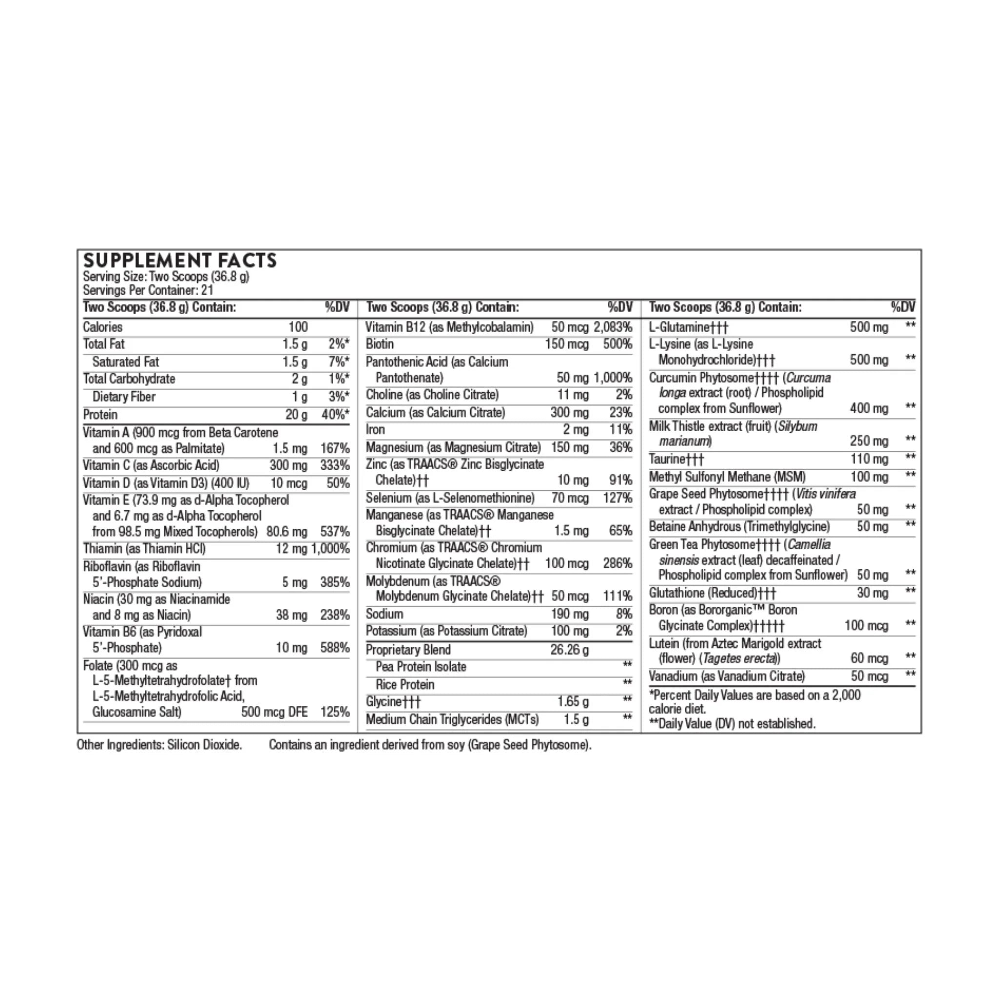 Thorne Mediclear Plus, 773g - Nature's Source Inc