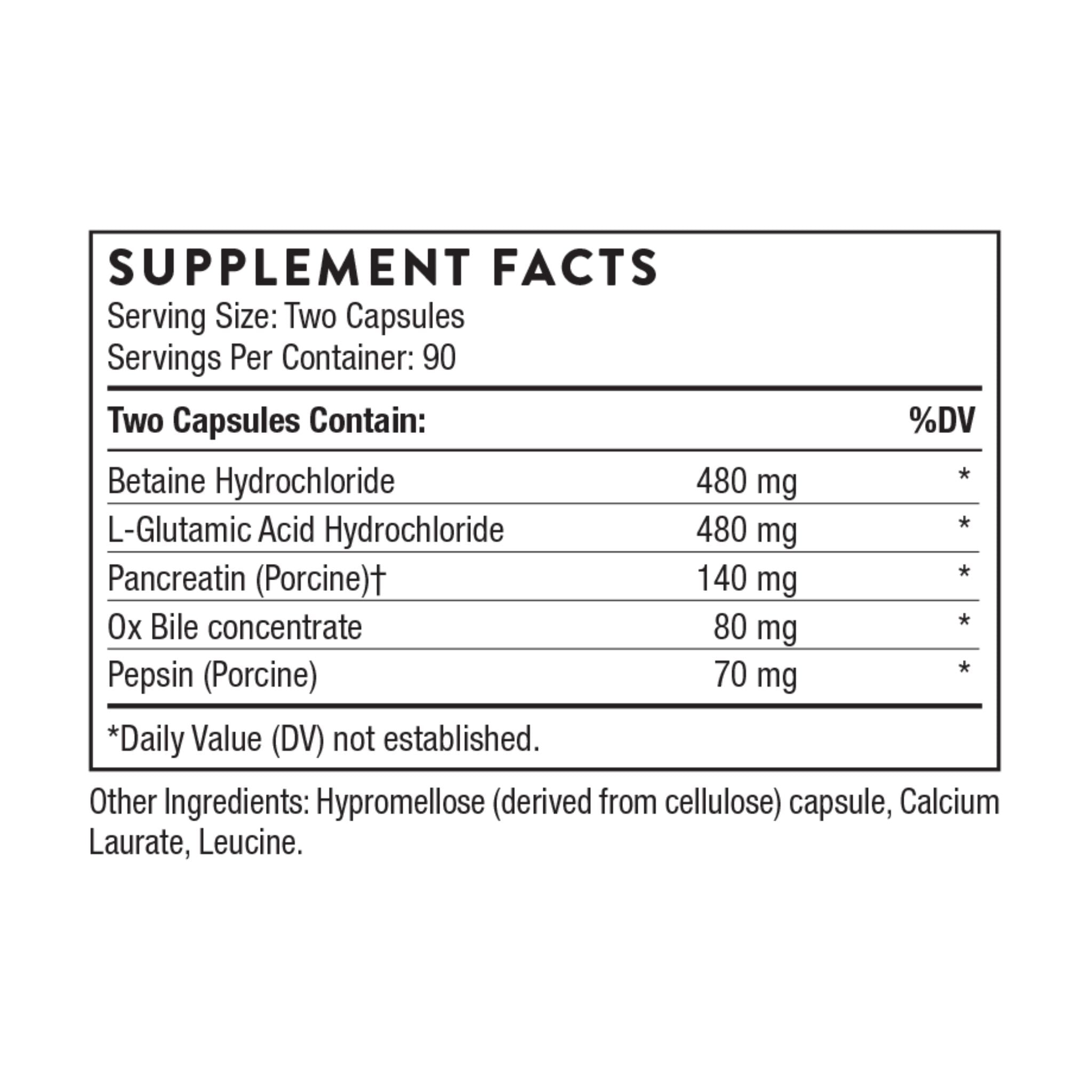 Thorne Advanced Digestive Enzymes 180 Capsules - Nature's Source Inc