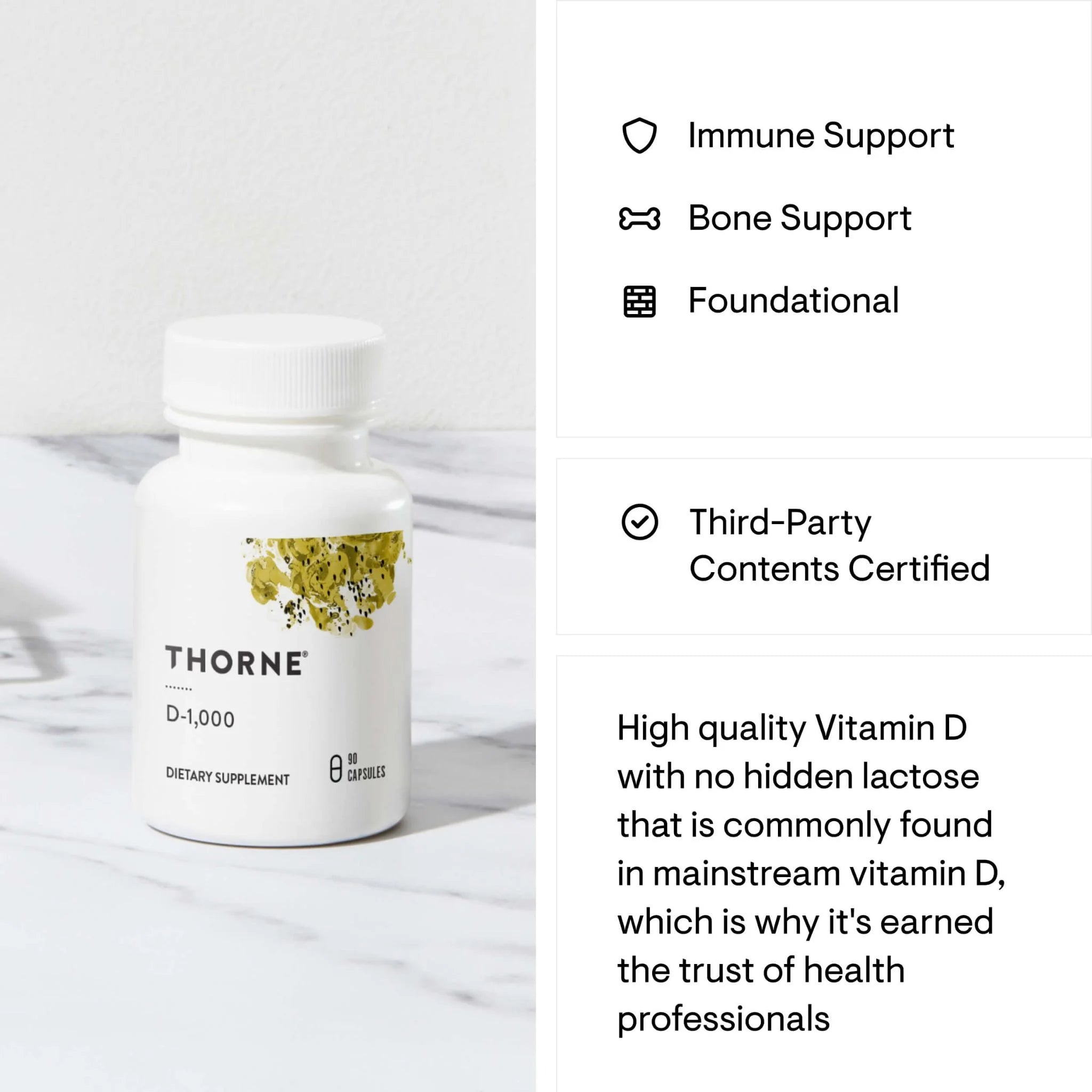 Thorne D-1000 - 90 Capsules