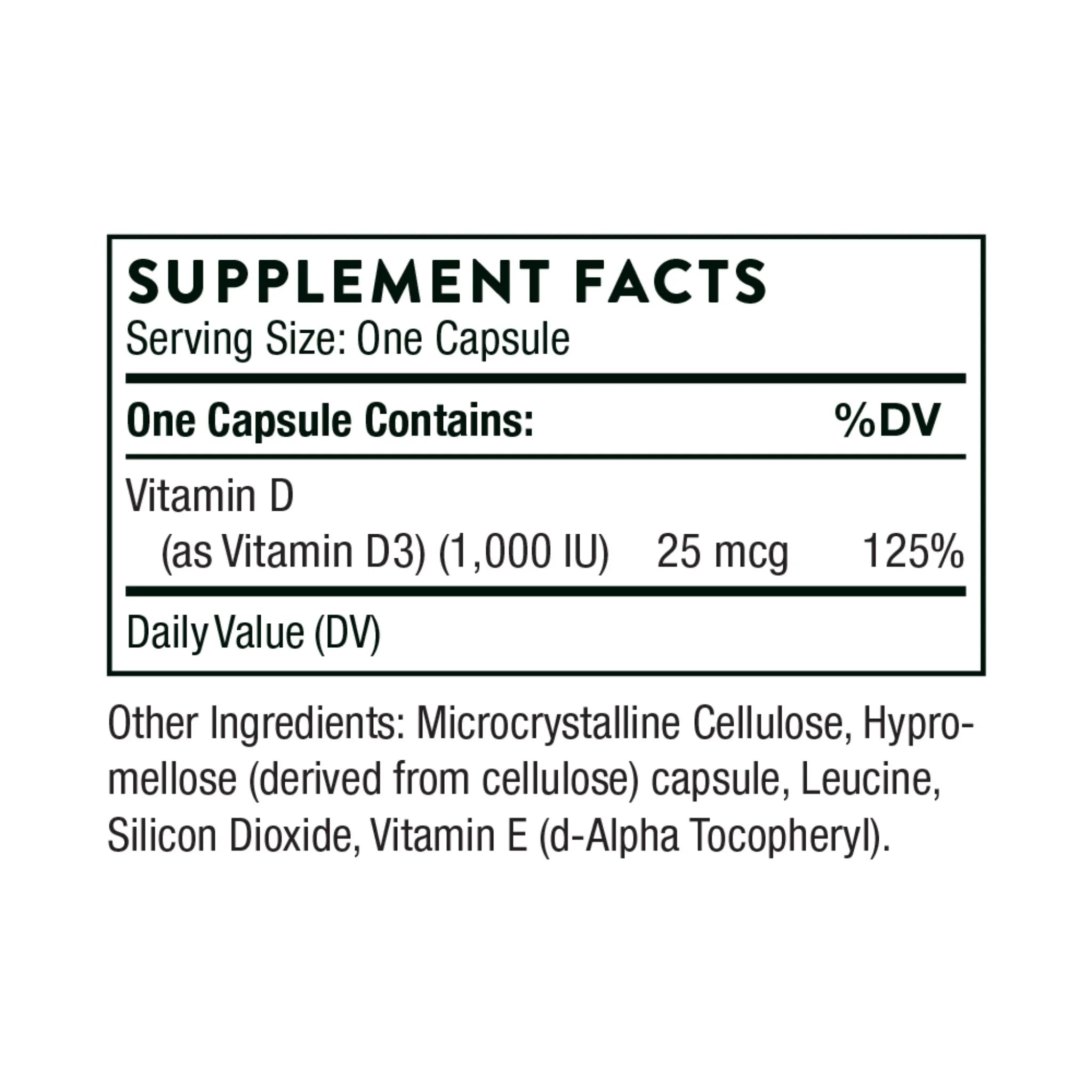 Thorne D-1000 - 90 Capsules