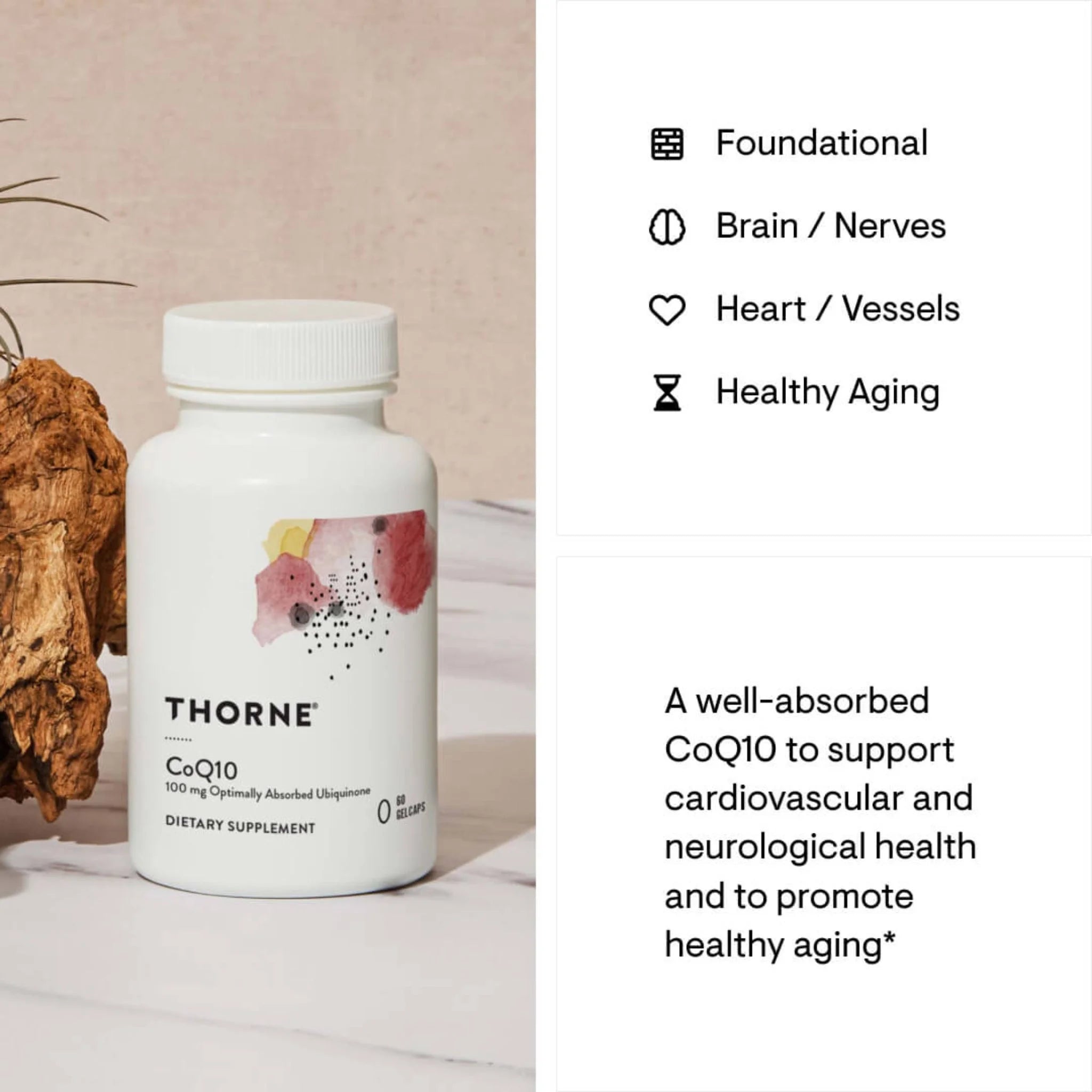 Thorne CoQ10 100mg 60 Capsules