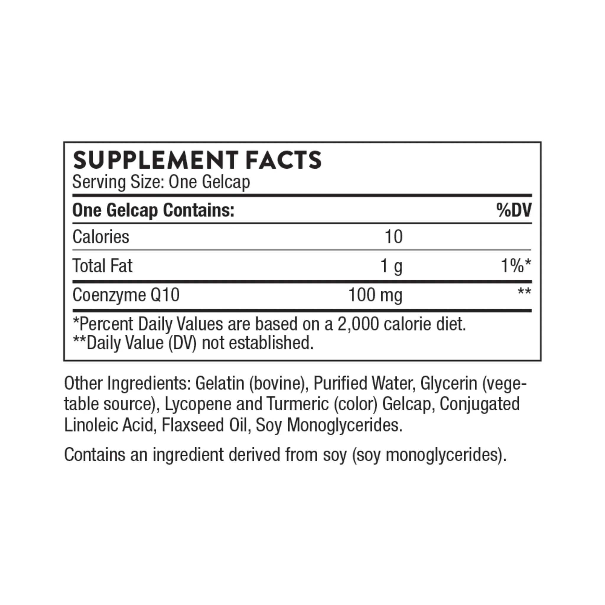 Thorne CoQ10 100mg 60 Capsules