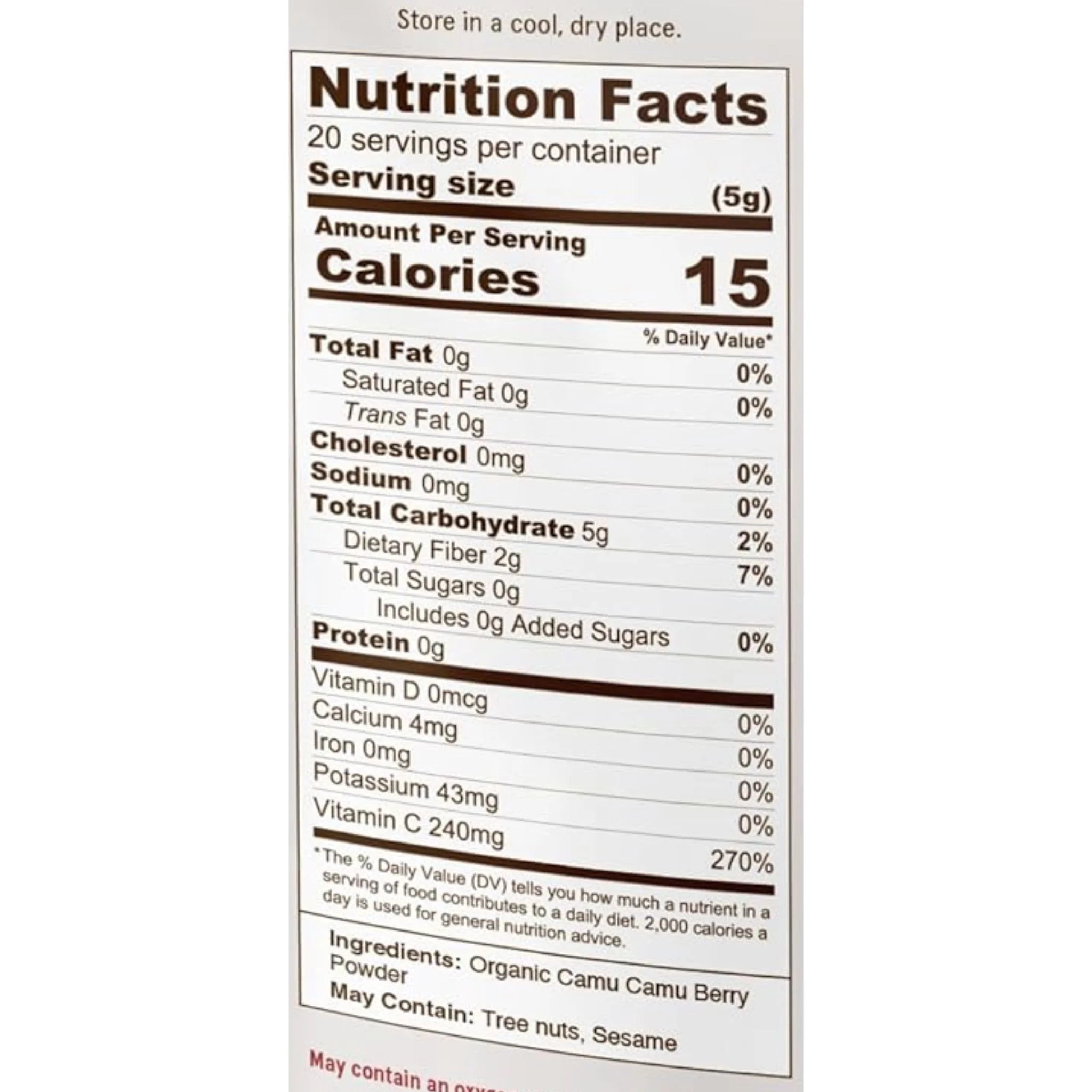 Organic Traditions Camu Camu Berry Powder - 100g