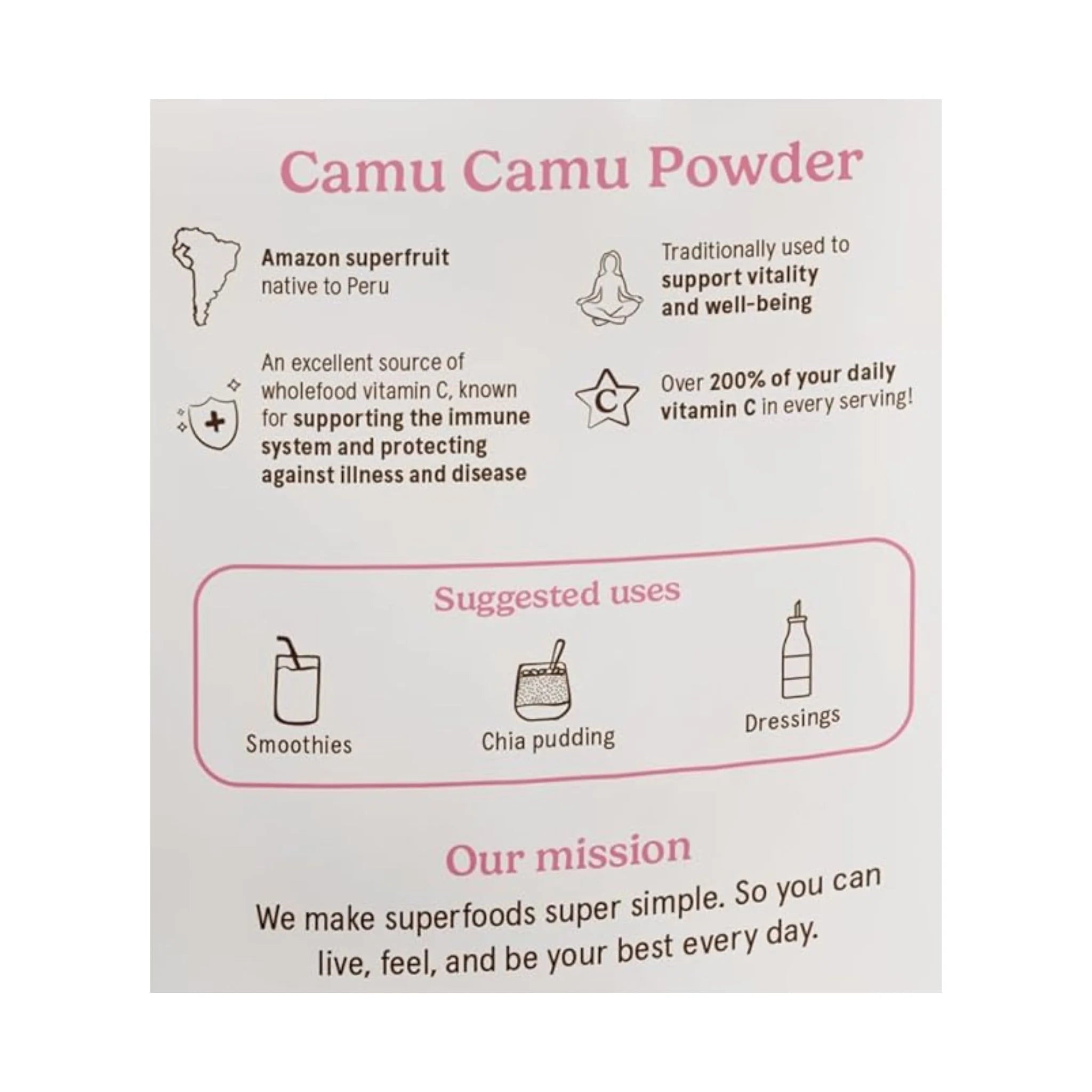 Organic Traditions Camu Camu Berry Powder - 100g